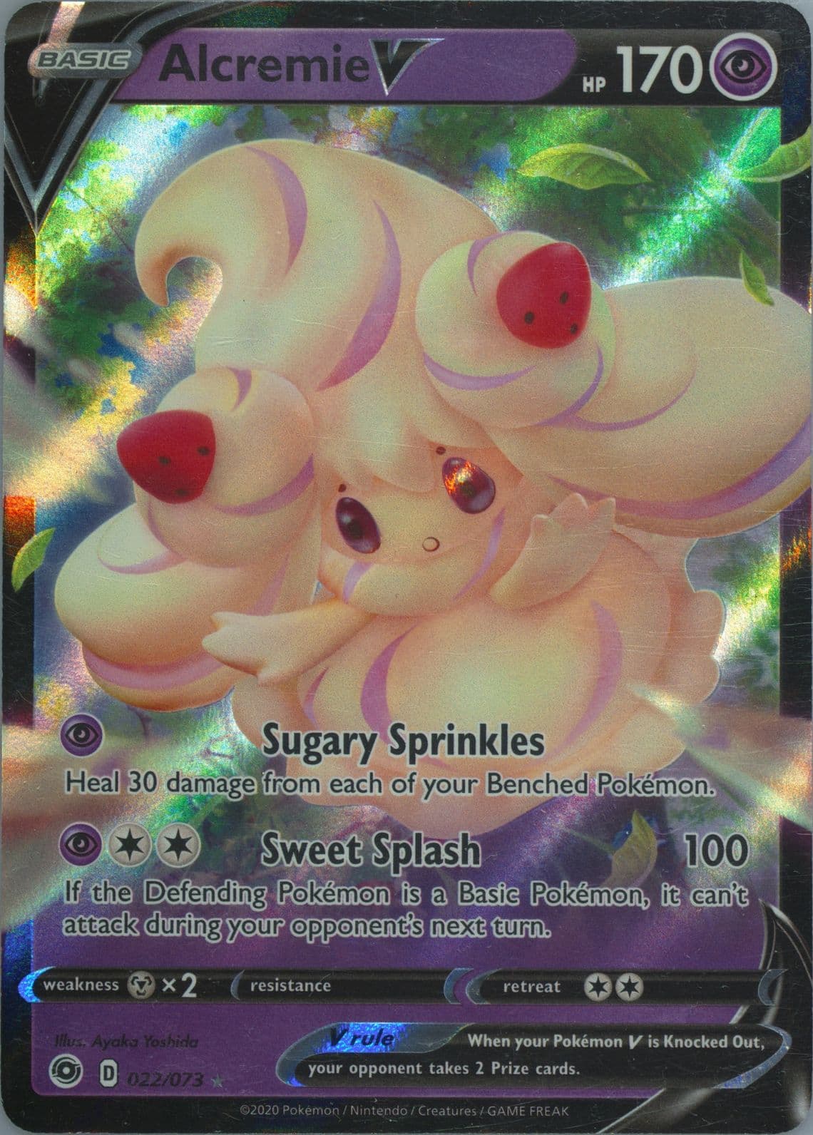 Alcremie V (022) 2020 Pokemon Sword & Shield Champion's Path
