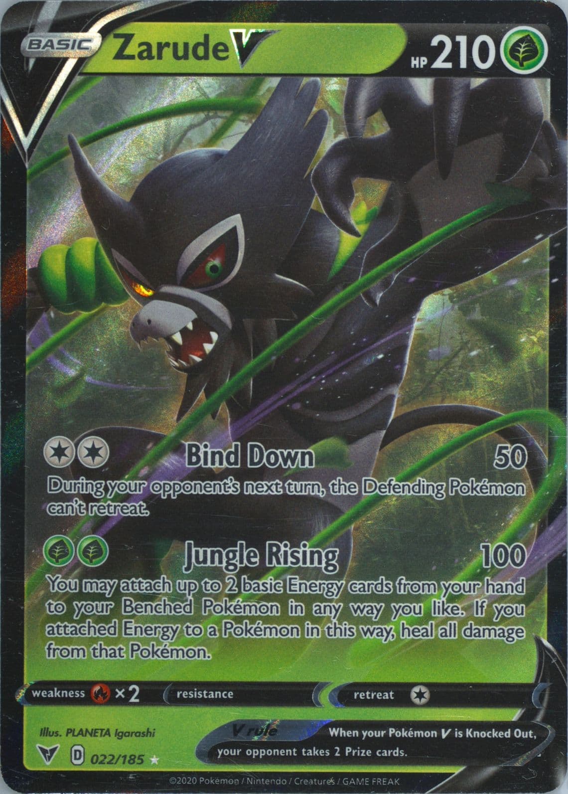 Zarude V (022) 2020 Pokemon Sword & Shield Vivid Voltage