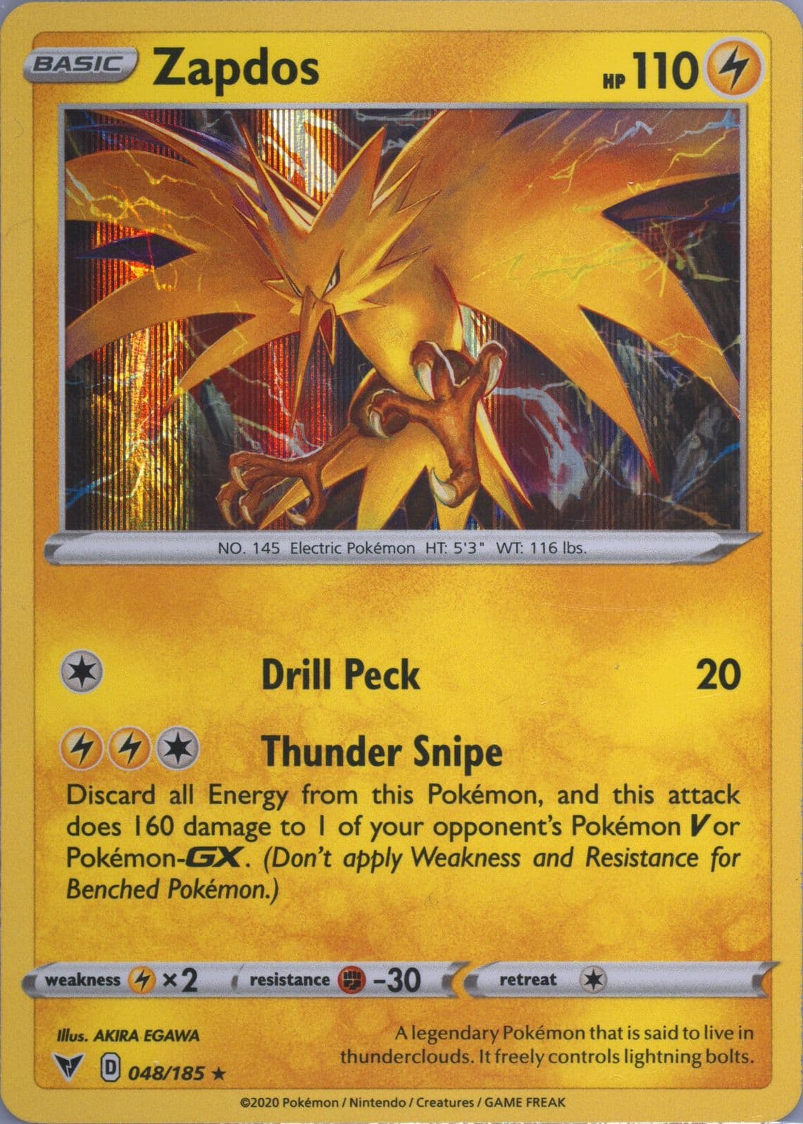 Zapdos-Holo (048) 2020 Pokemon Sword & Shield Vivid Voltage
