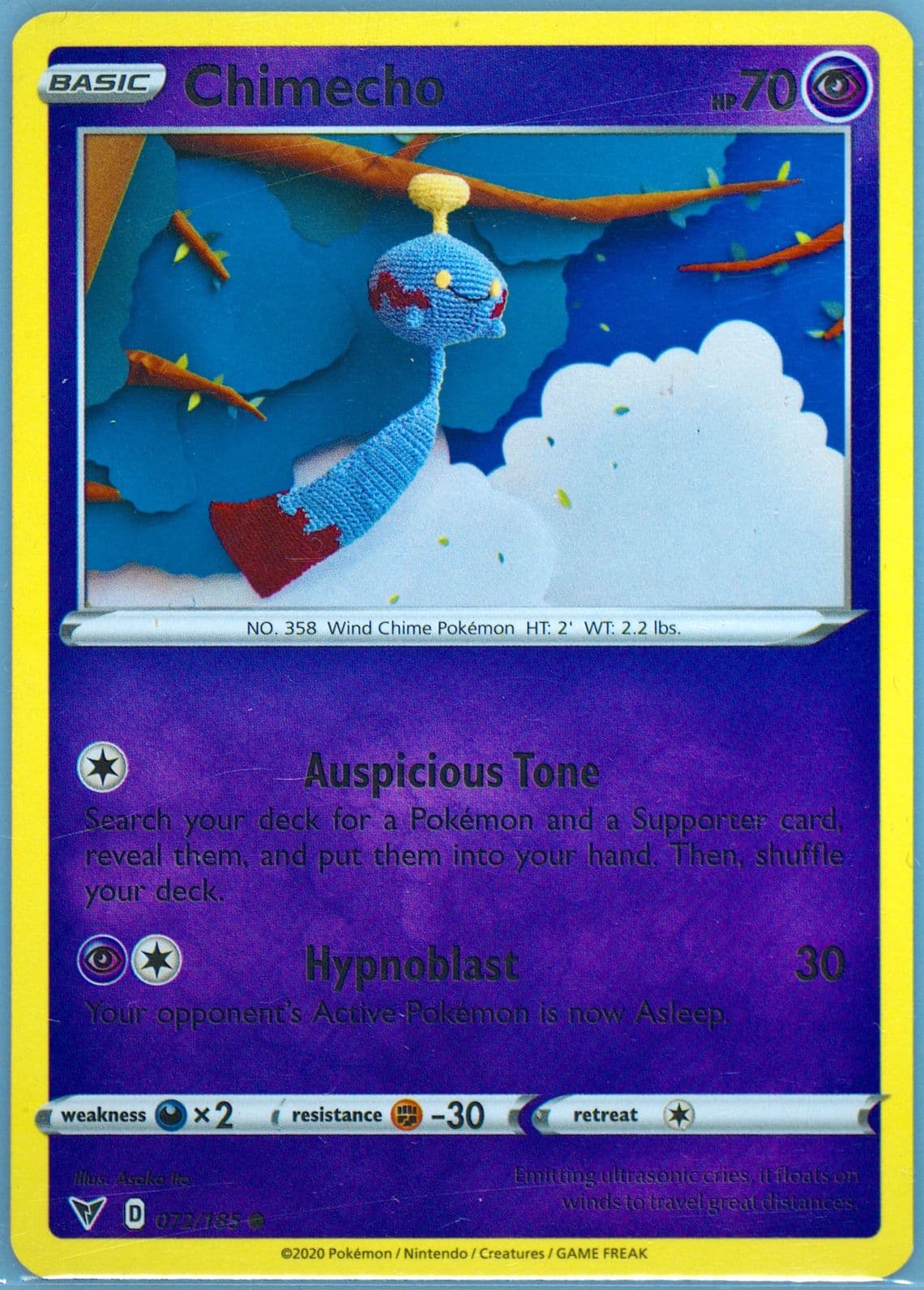 Chimecho (072) 2020 Pokemon Sword & Shield Vivid Voltage