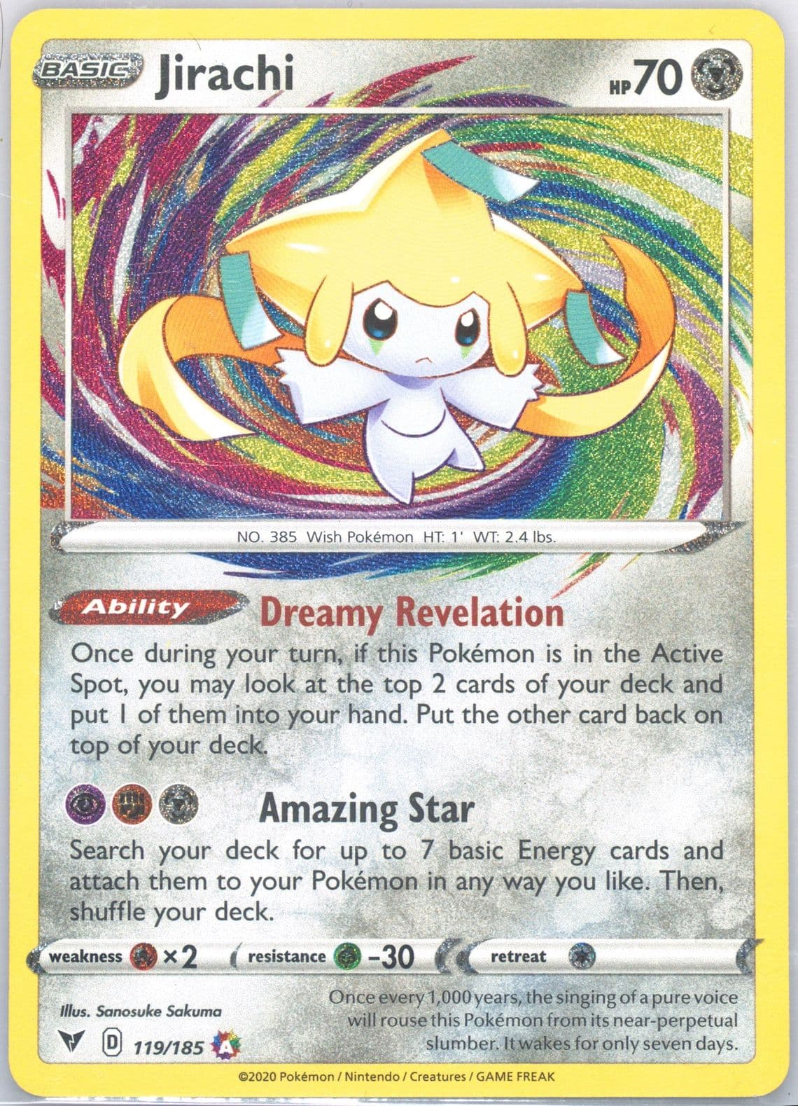 Jirachi (119) 2020 Pokemon Sword & Shield Vivid Voltage
