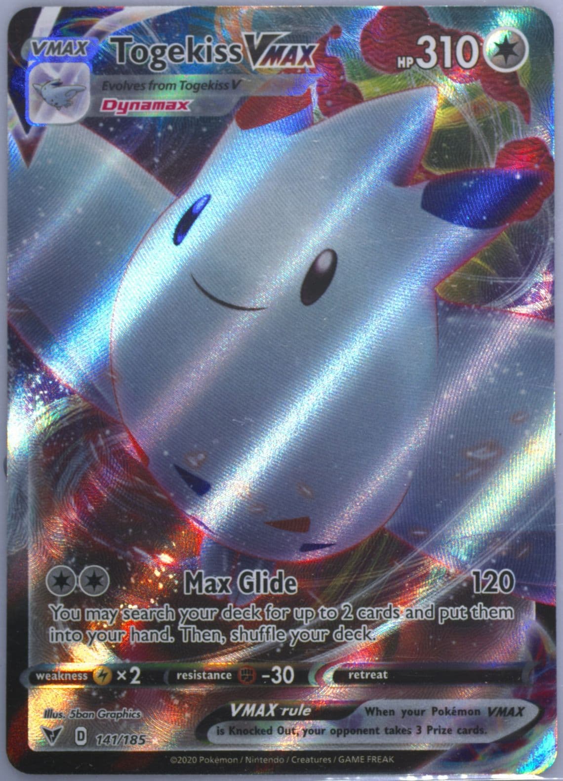 Full Art/Togekiss Vmax (141) 2020 Pokemon Sword & Shield Vivid Voltage