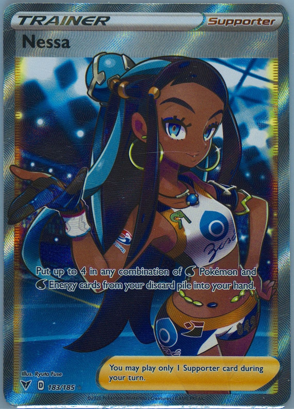 Full Art/Nessa (183) 2020 Pokemon Sword & Shield Vivid Voltage