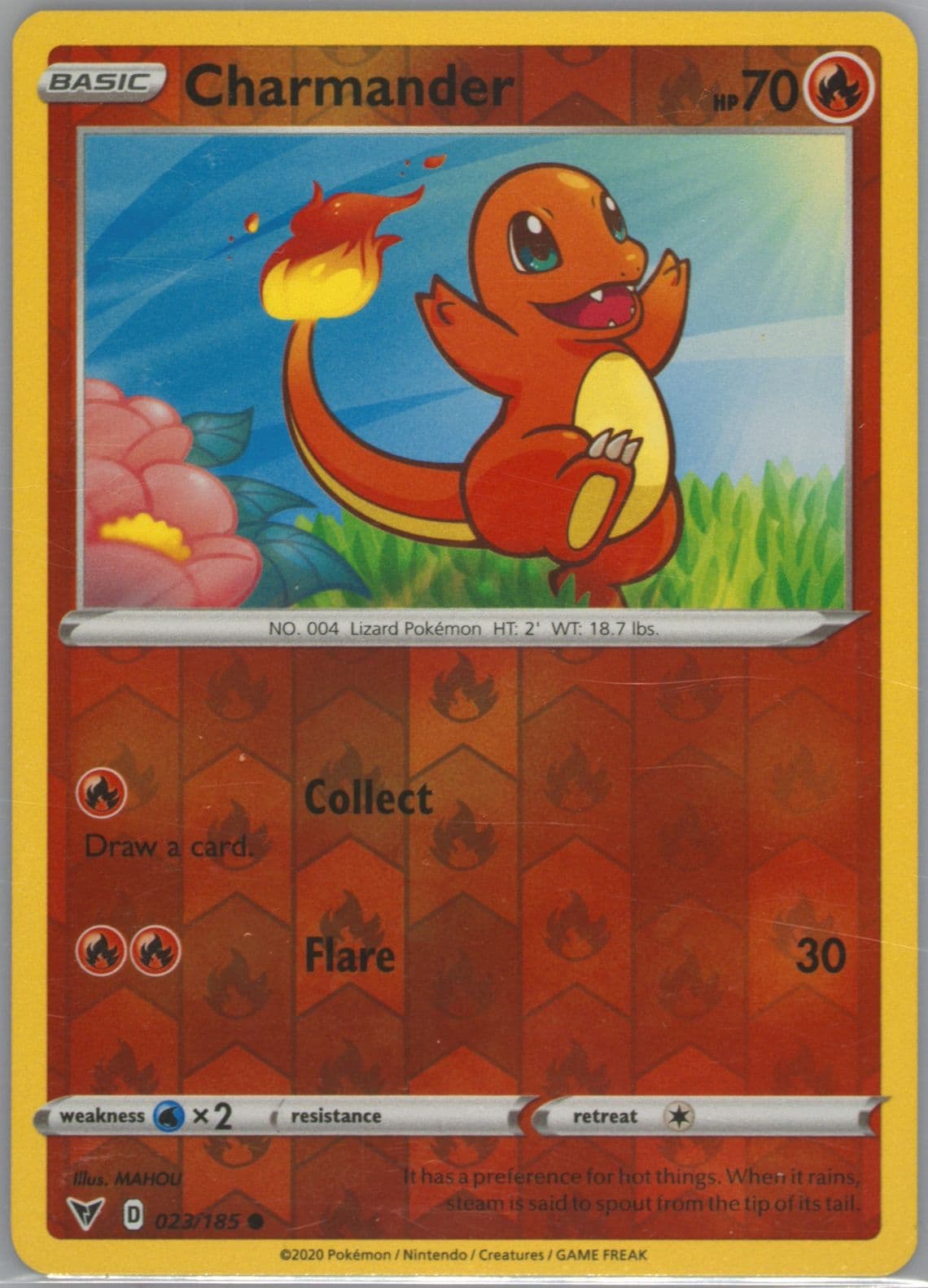 Charmander-Reverse Foil (023) 2020 Pokemon Sword & Shield Vivid Voltage