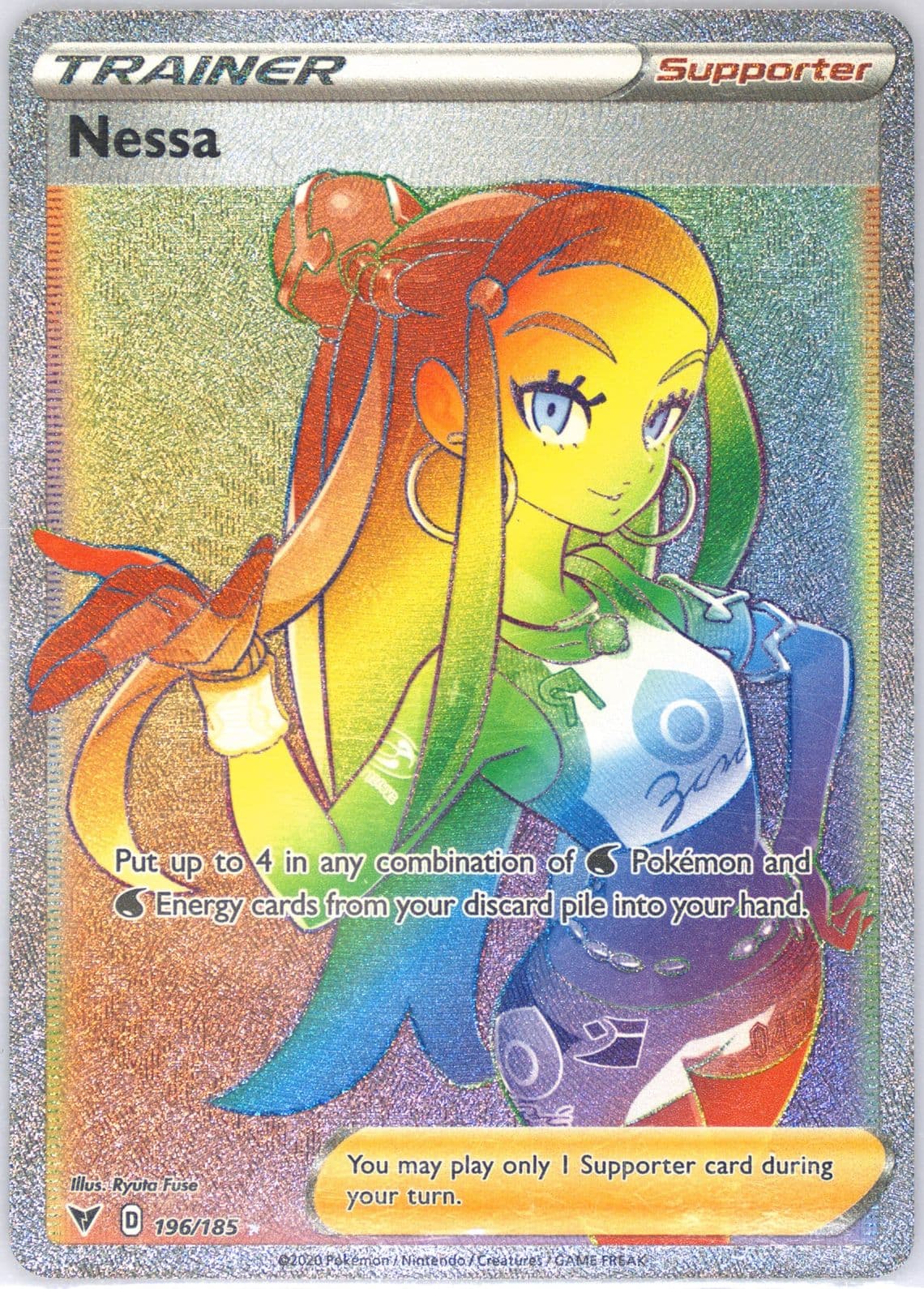 Full Art/Nessa Secret (196) 2020 Pokemon Sword & Shield Vivid Voltage