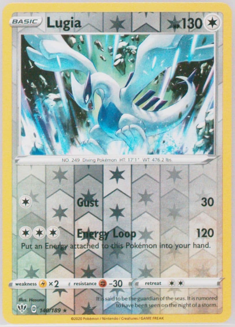 Lugia-Reverse Foil (140) 2020 Pokemon Sword & Shield Darkness Ablaze