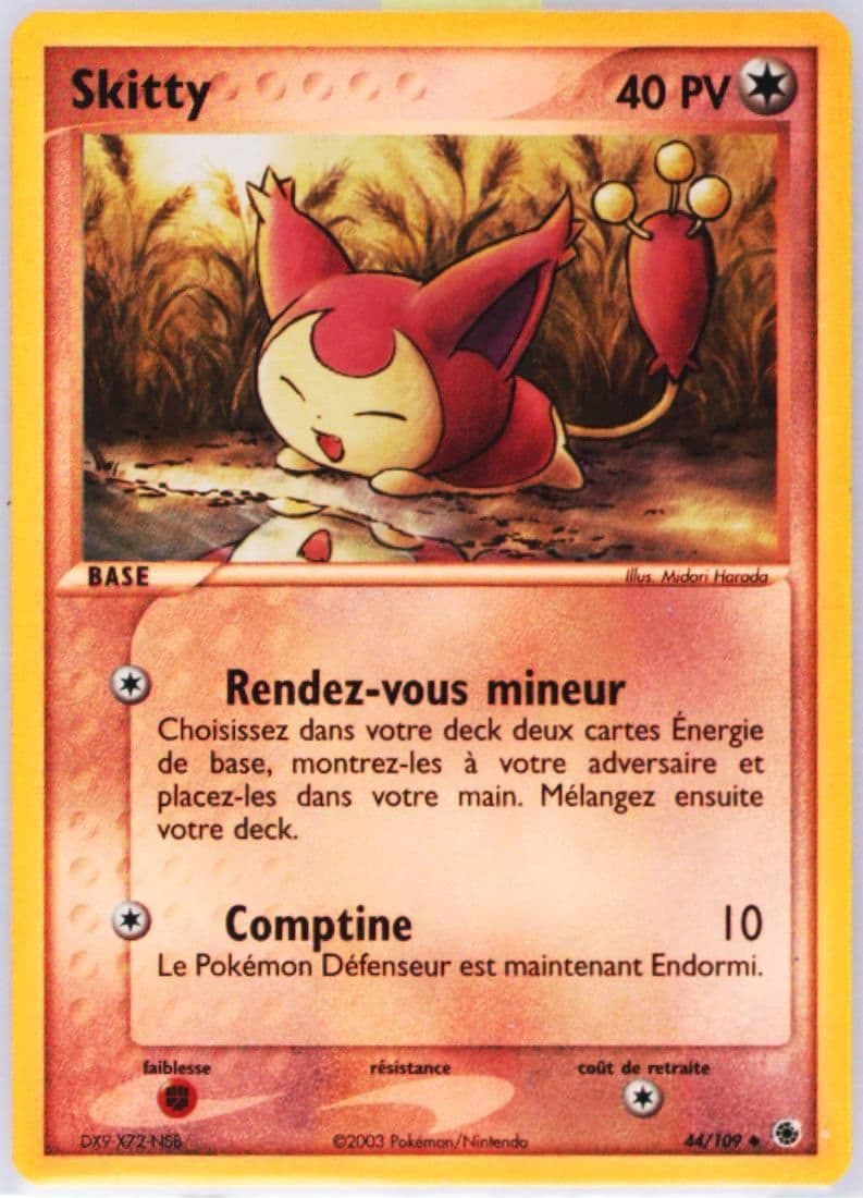 Skitty-Reverse Foil French (44) 2003 Pokemon EX Ruby & Sapphire
