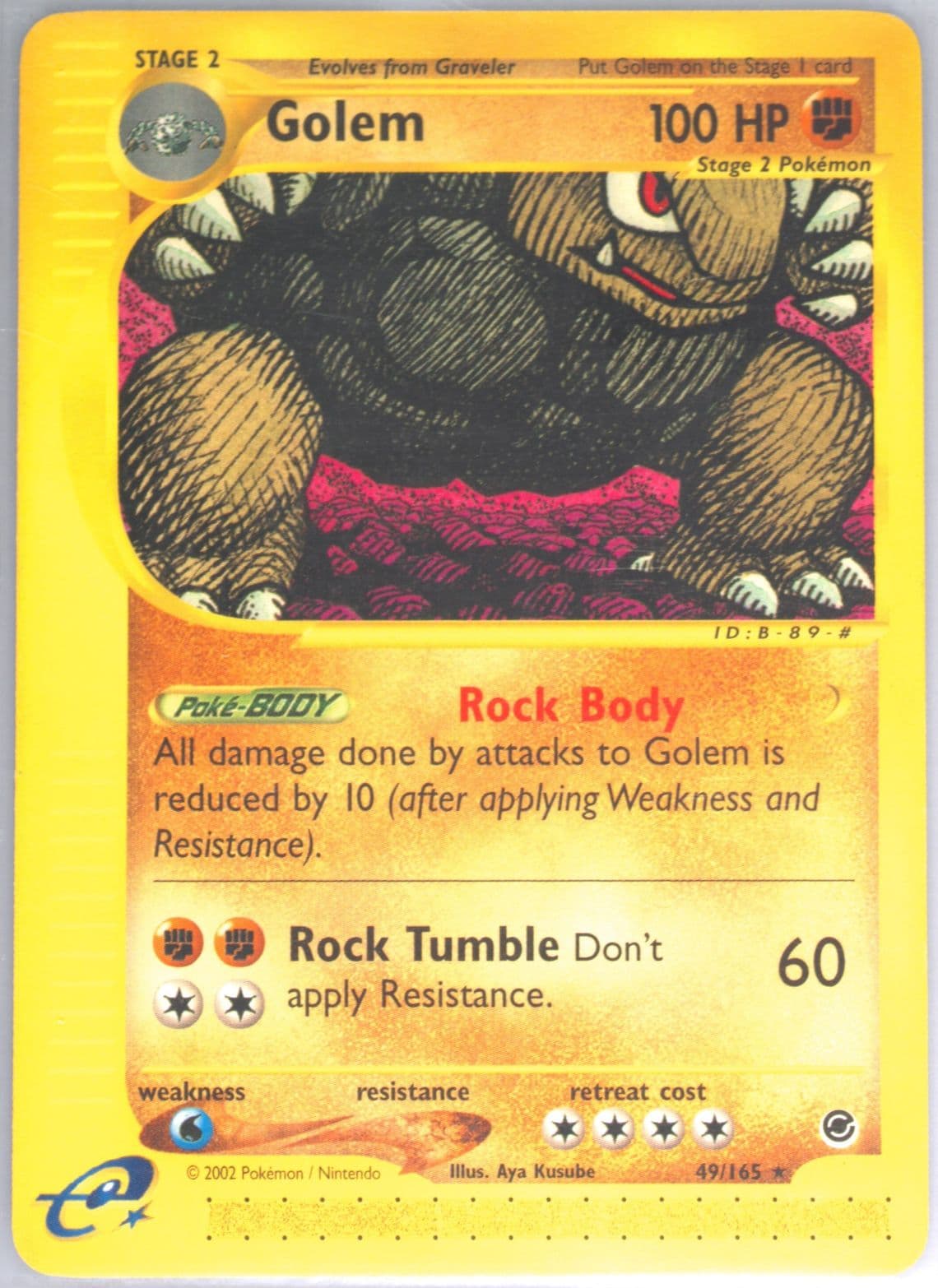 Golem (49) 2002 Pokemon Expedition