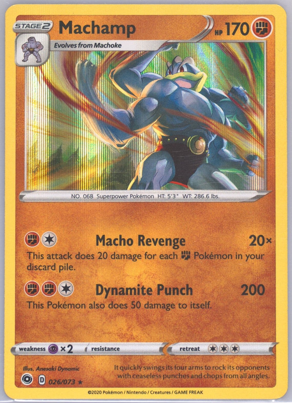 Machamp-Holo (026) 2020 Pokemon Sword & Shield Champion's Path