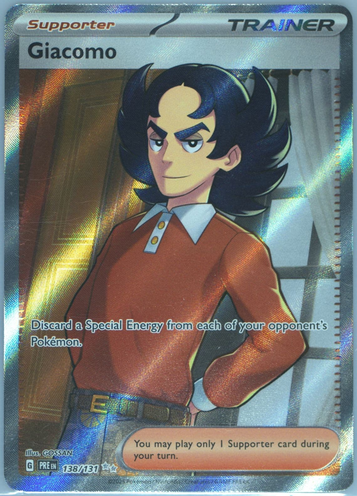 Giacomo Ultra Rare (138) 2025 Pokemon Pre EN-Prismatic Evolutions