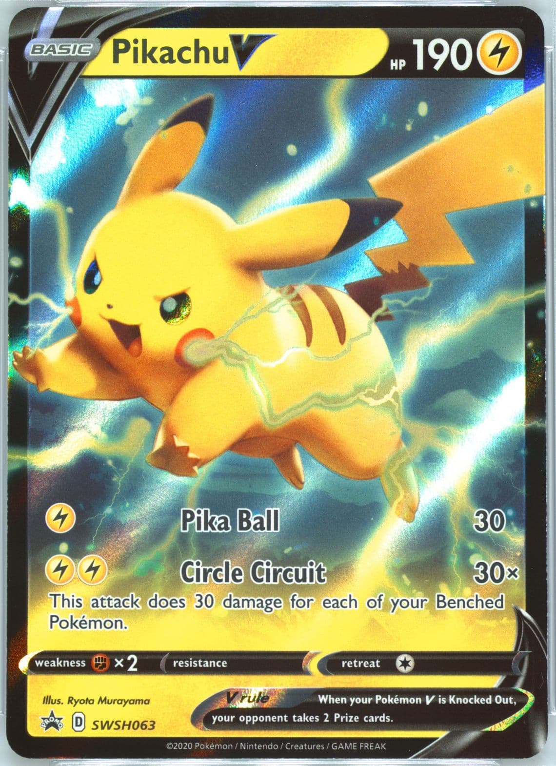 Pikachu V V Powers Tins (063) 2020 Pokemon Swsh Black Star Promo