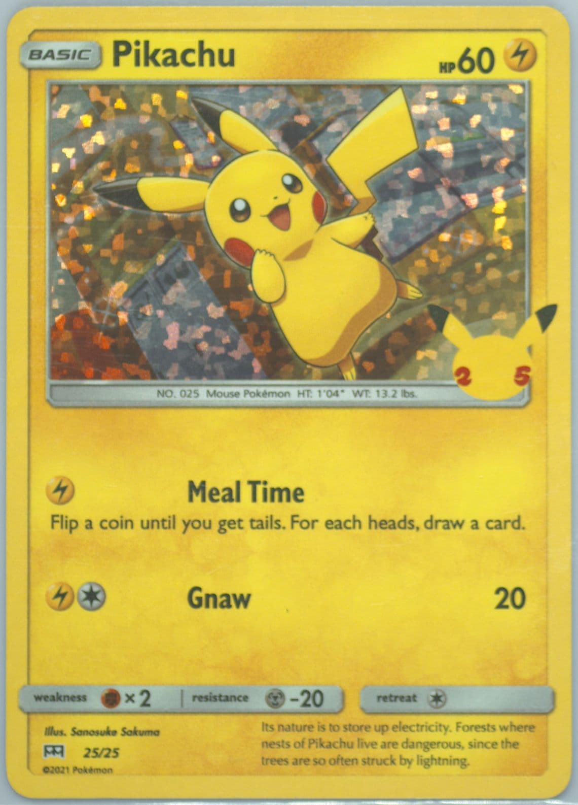 Pikachu-Holo (25) 2021 Pokemon Mcdonald's Collection