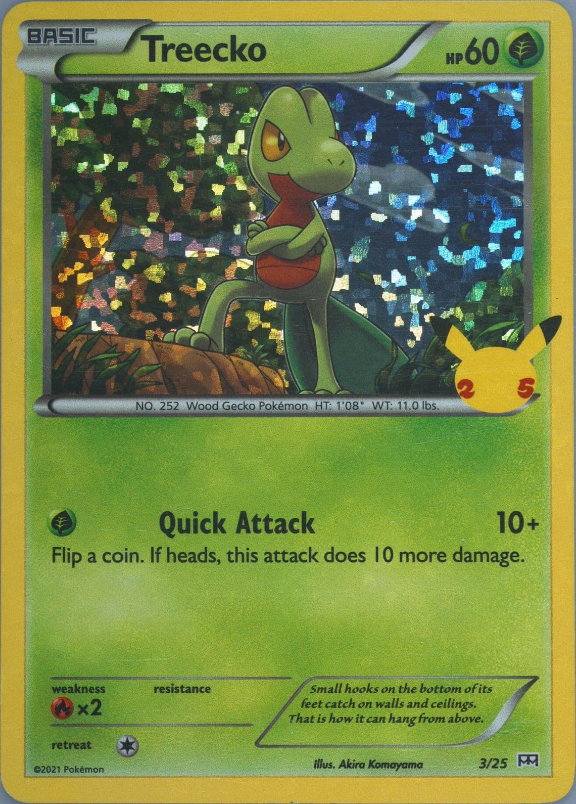 Treecko-Holo (3) 2021 Pokemon Mcdonald's Collection