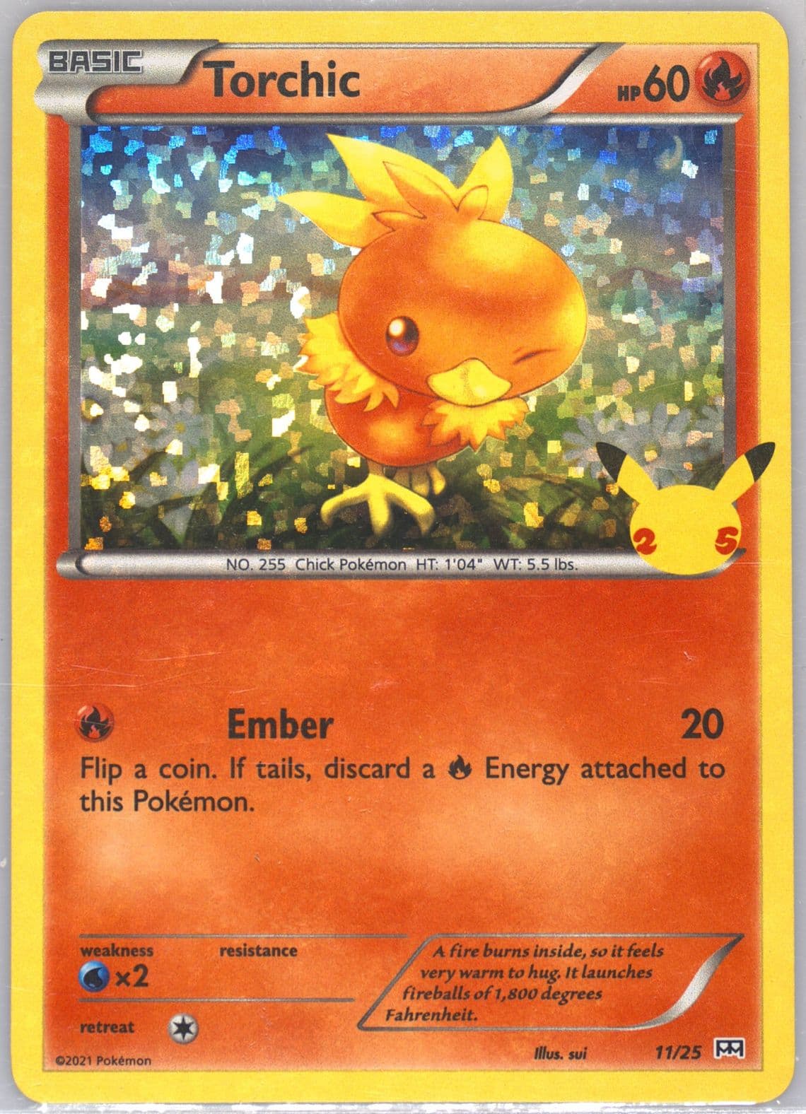 Torchic-Holo (11) 2021 Pokemon Mcdonald's Collection