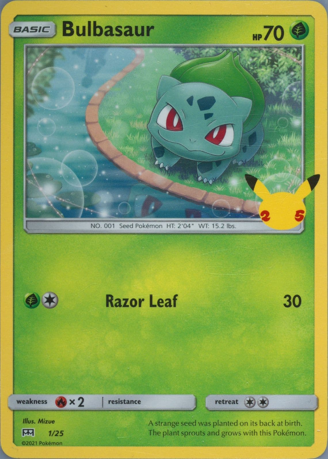 Bulbasaur (1) 2021 Pokemon Mcdonald's Collection