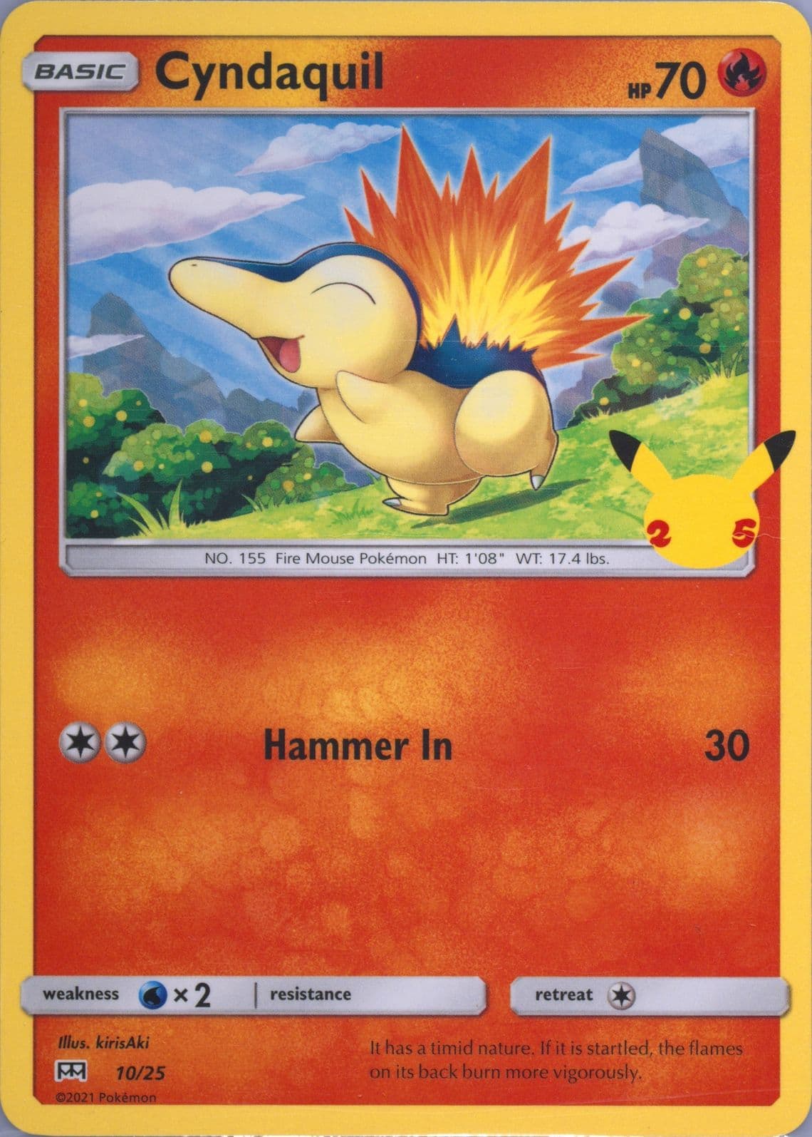 Cyndaquil (10) 2021 Pokemon Mcdonald's Collection