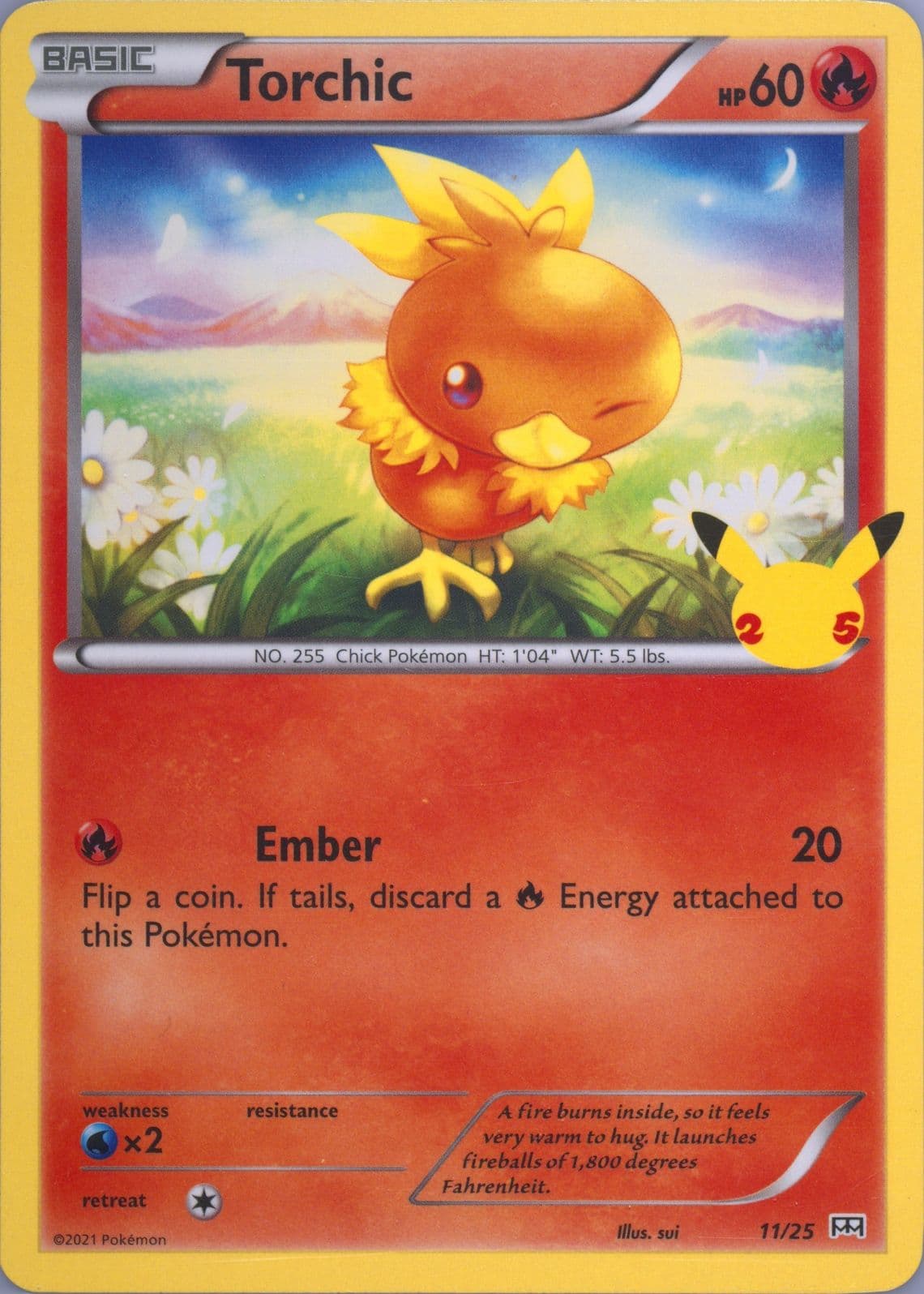 Torchic (11) 2021 Pokemon Mcdonald's Collection