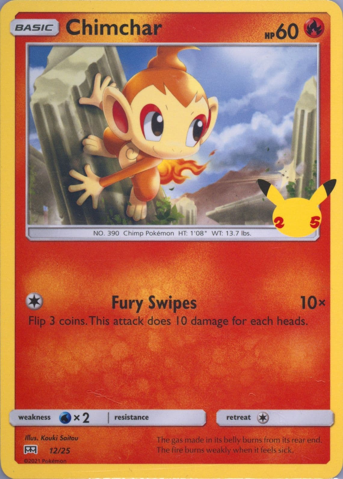 Chimchar (12) 2021 Pokemon Mcdonald's Collection