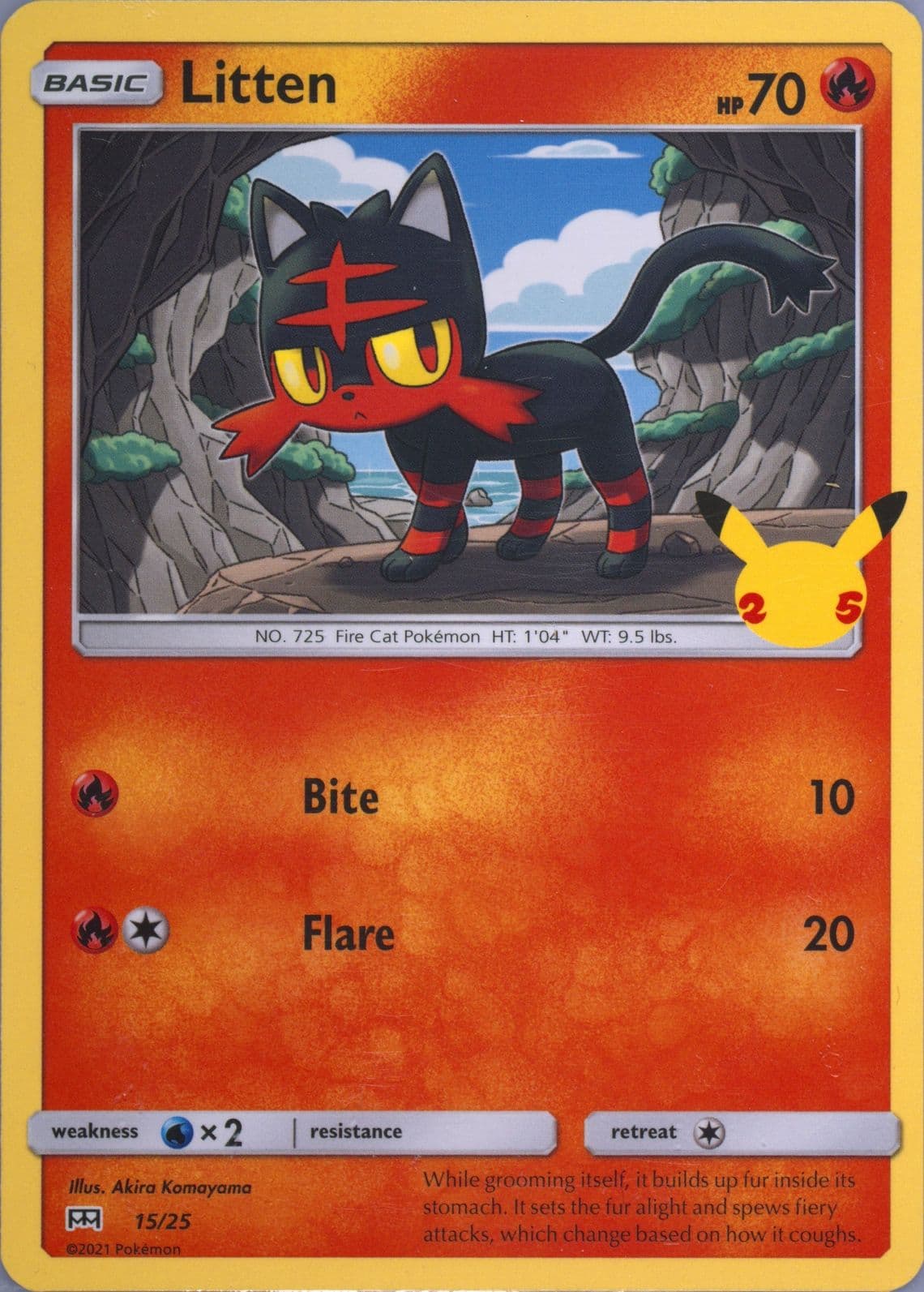 Litten (15) 2021 Pokemon Mcdonald's Collection
