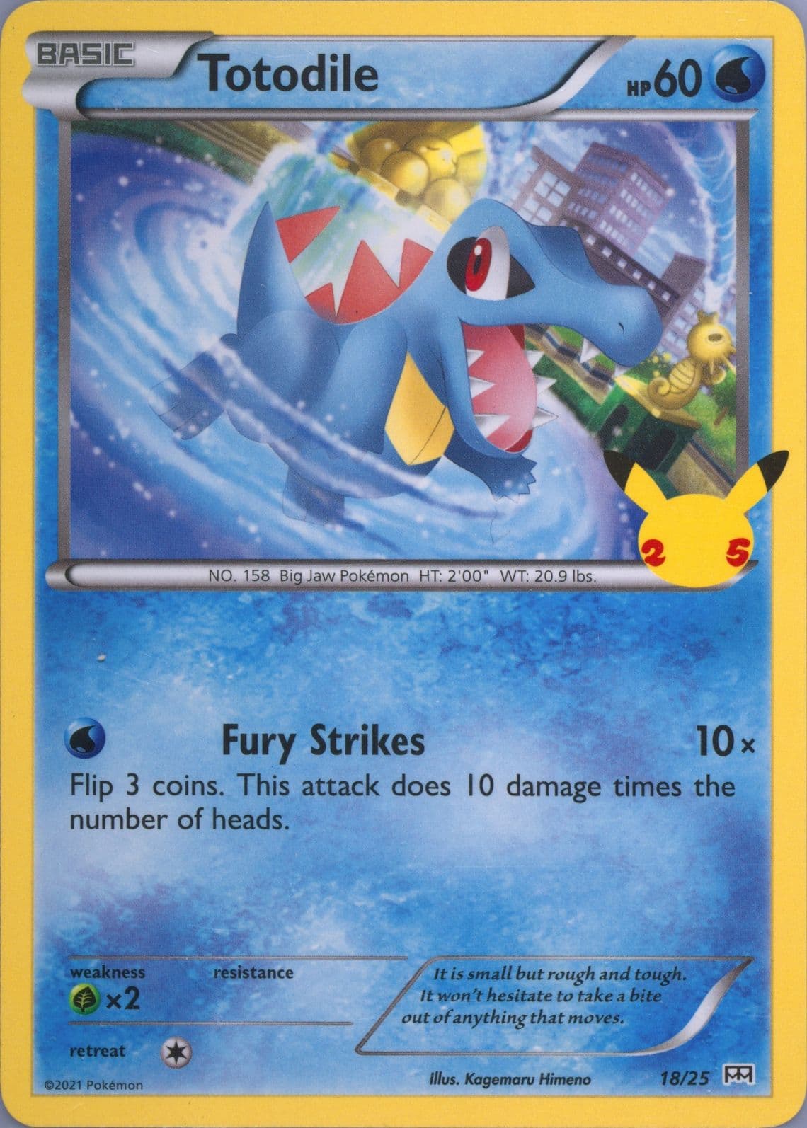 Totodile (18) 2021 Pokemon Mcdonald's Collection