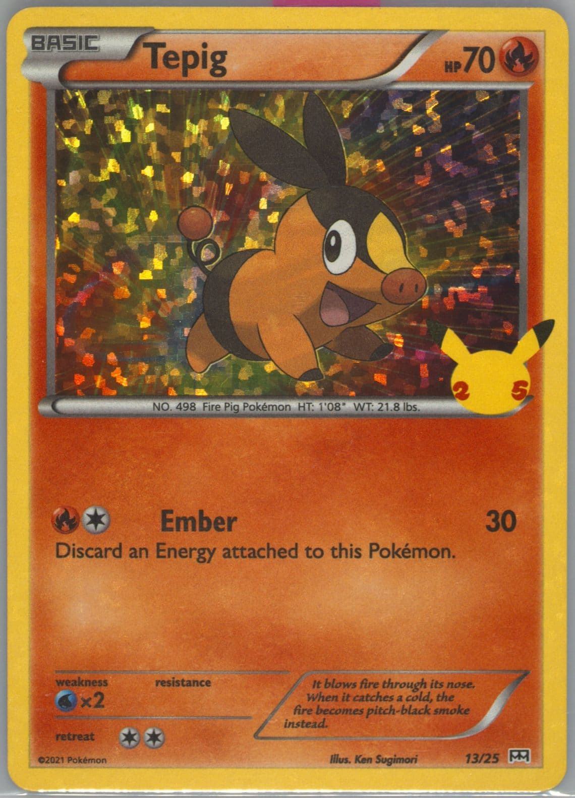 Tepig-Holo (13) 2021 Pokemon Mcdonald's Collection