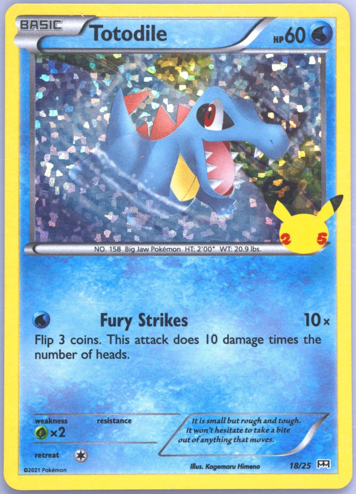 Totodile-Holo (18) 2021 Pokemon Mcdonald's Collection