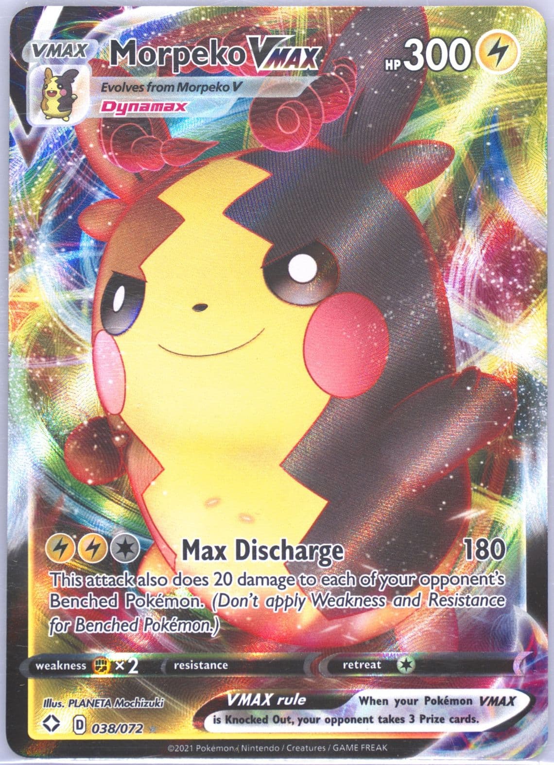 Full Art/Morpeko Vmax (038) 2021 Pokemon Sword & Shield Shining Fates