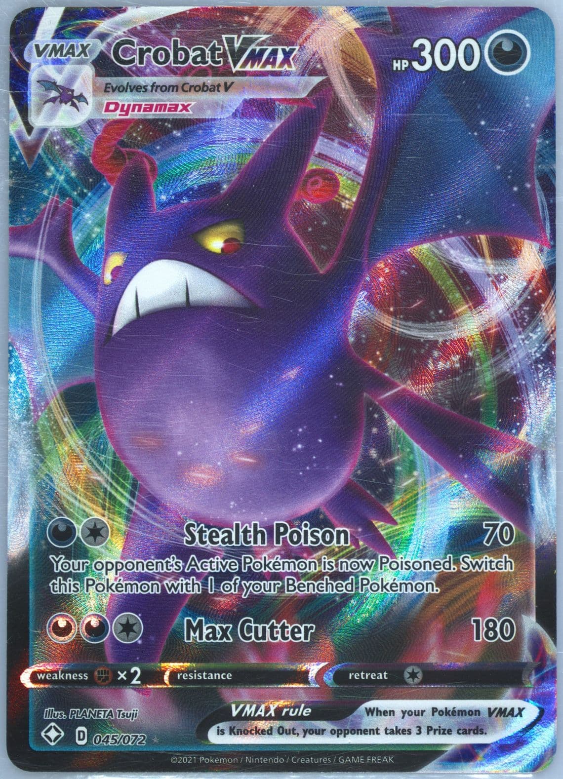 Full Art/Crobat Vmax (045) 2021 Pokemon Sword & Shield Shining Fates