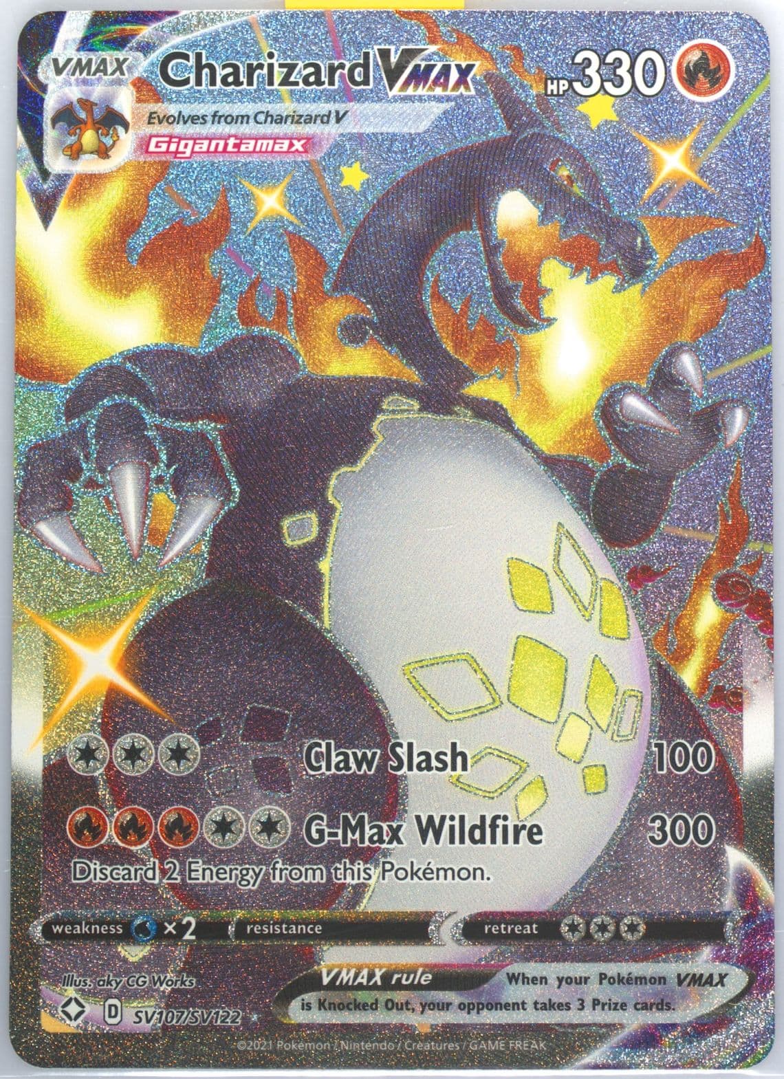 Full Art/Charizard Vmax (SV107) 2021 Pokemon Sword & Shield Shining Fates