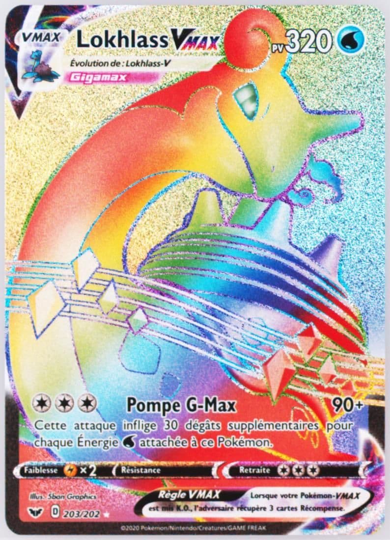 Full Art/Lokhlass Vmax French-Secret (203) 2020 Pokemon Sword & Shield