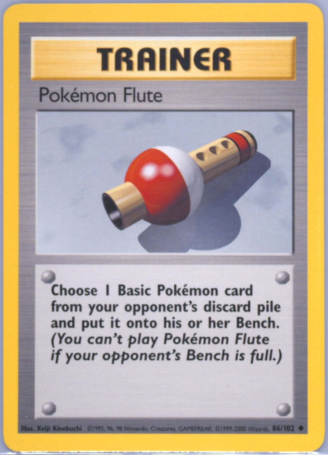 Pokemon Flute Base Set 1999-2000 (86) 1999 Pokemon Game