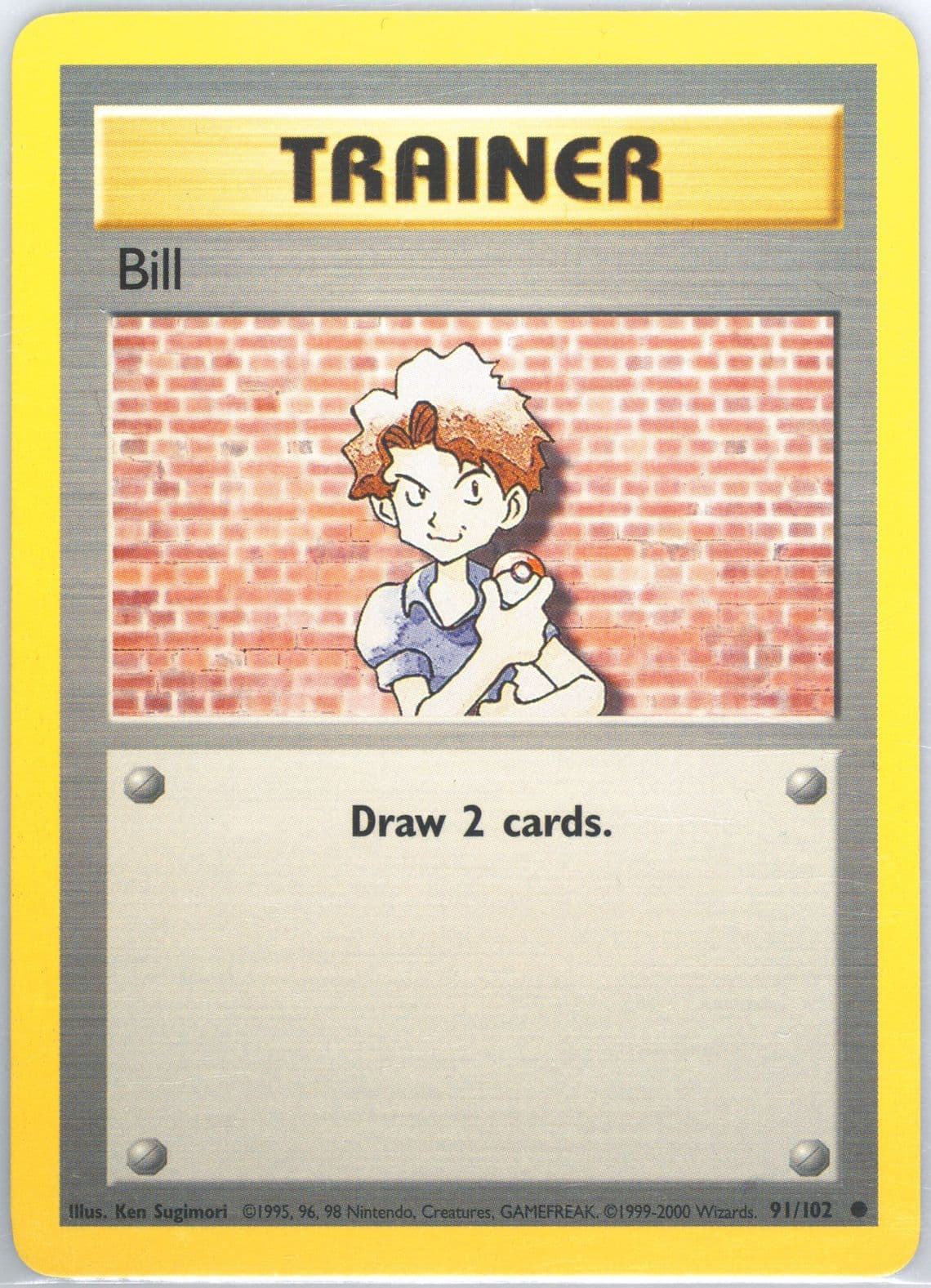Bill Base Set 1999-2000 (91) 1999 Pokemon Game