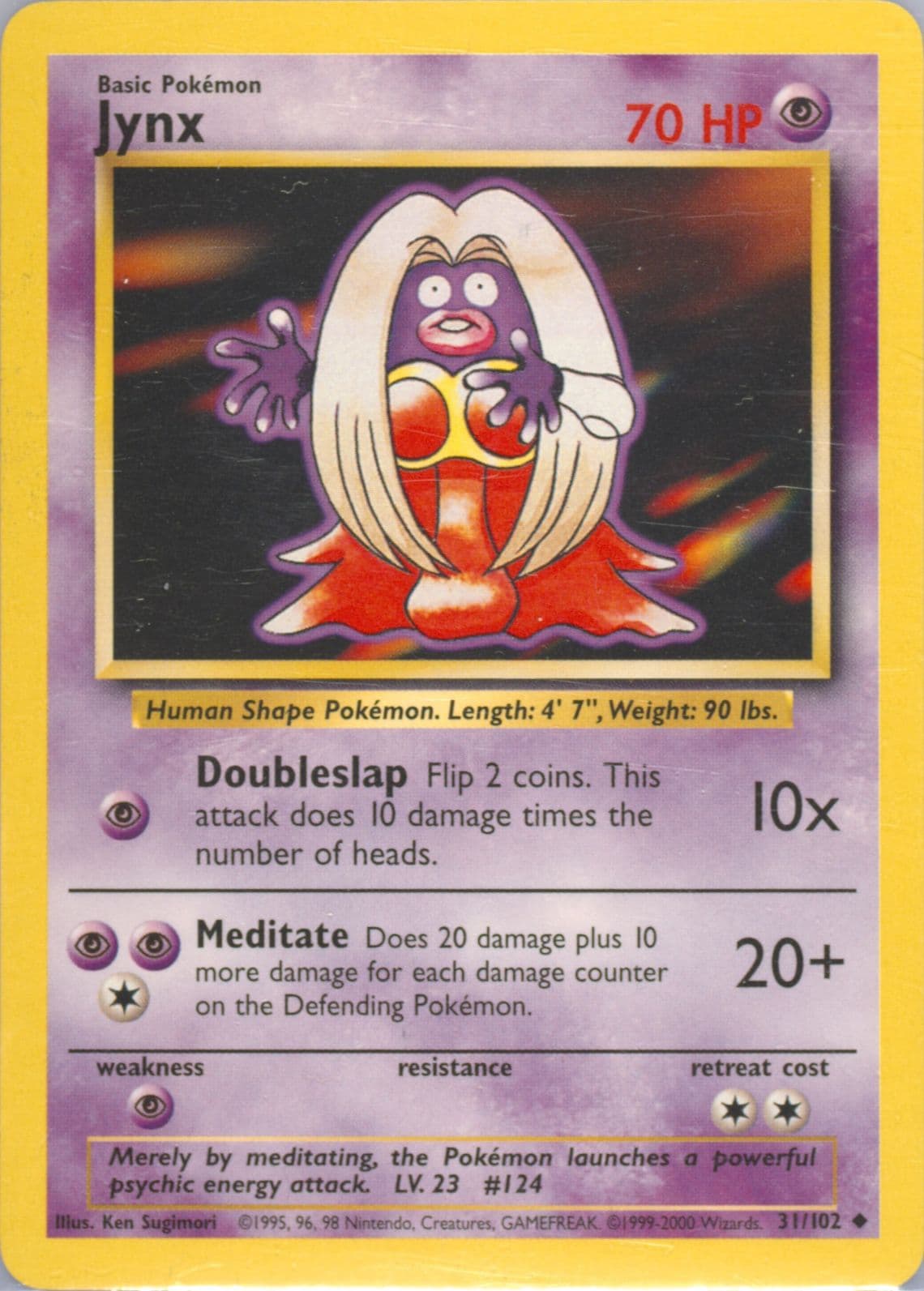 Jynx Base Set 1999-2000 (31) 1999 Pokemon Game