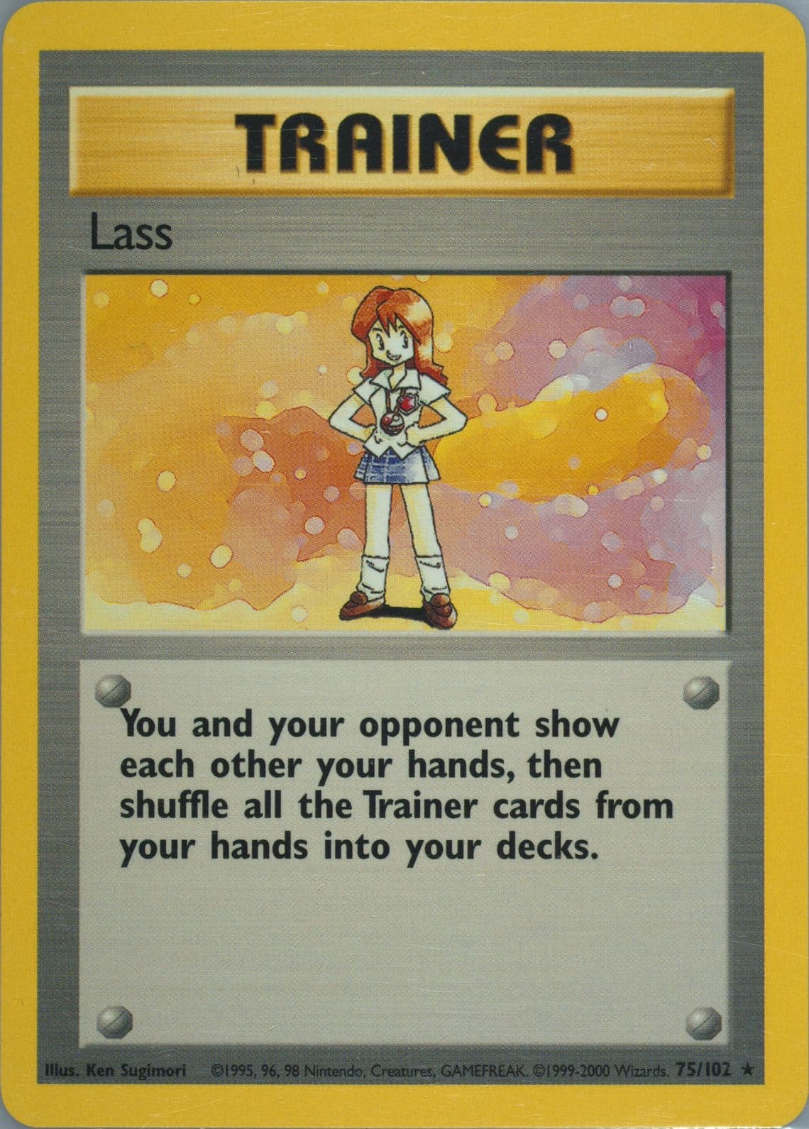 Lass Base Set 1999-2000 (75) 1999 Pokemon Game