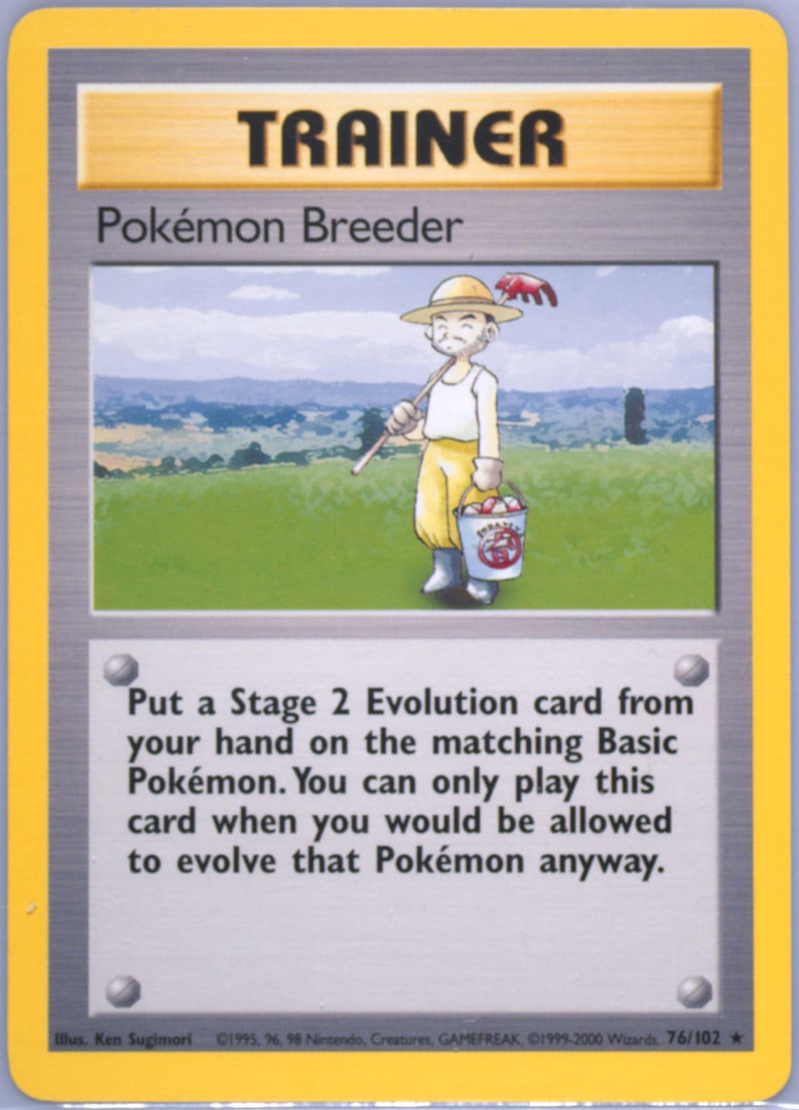 Pokemon Breeder Base Set 1999-2000 (76) 1999 Pokemon Game
