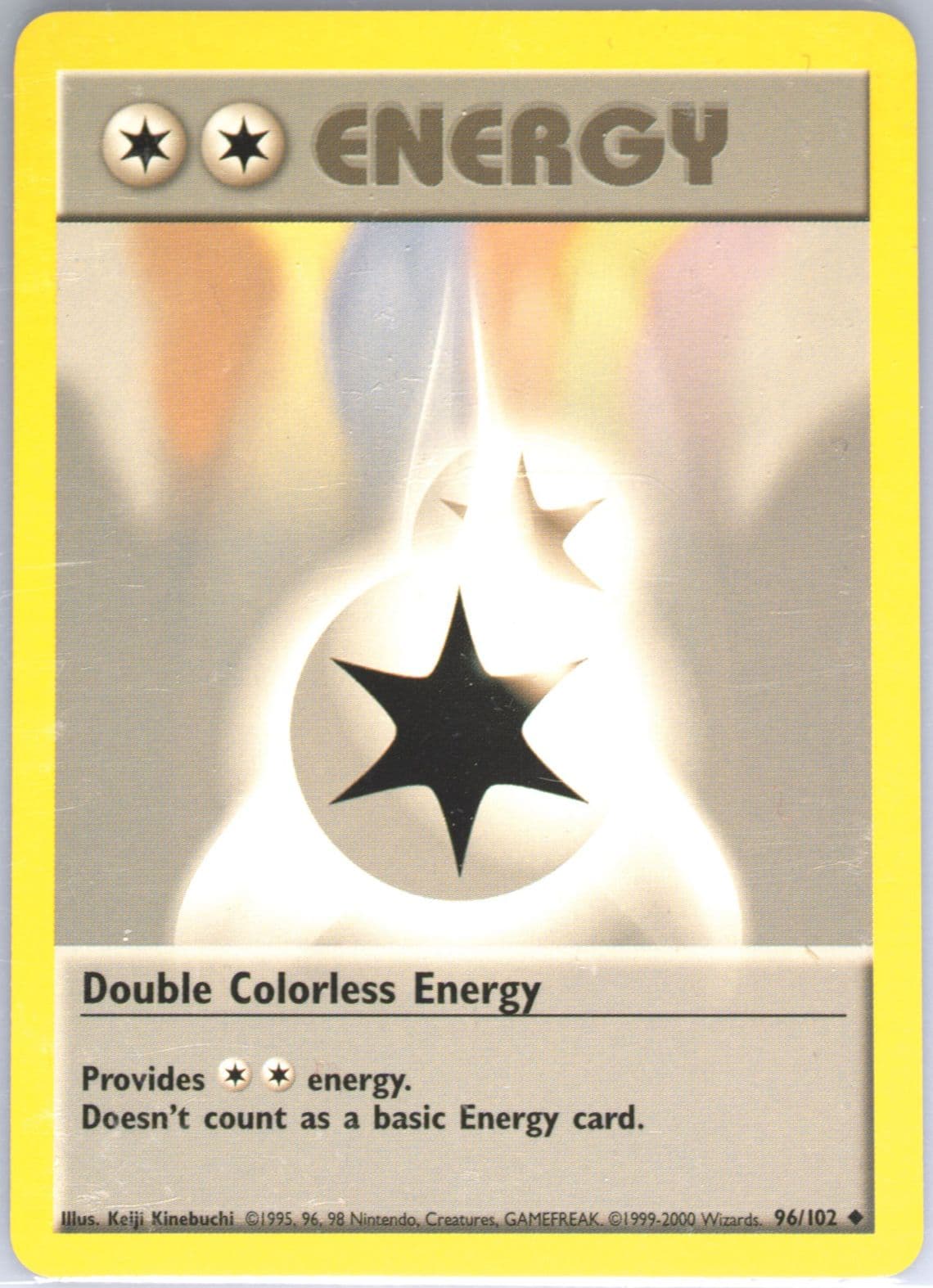 Double Colorless Energy Base Set 1999-2000 (96) 1999 Pokemon Game