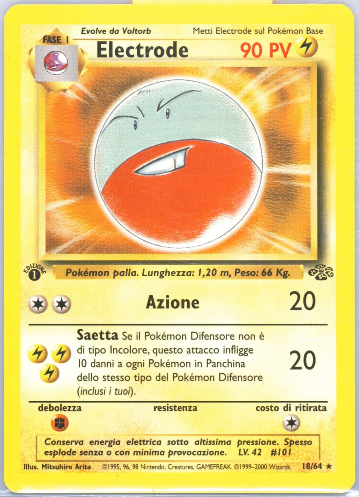 Electrode 1st Edition (18) 2000 Pokemon Italian Jungle