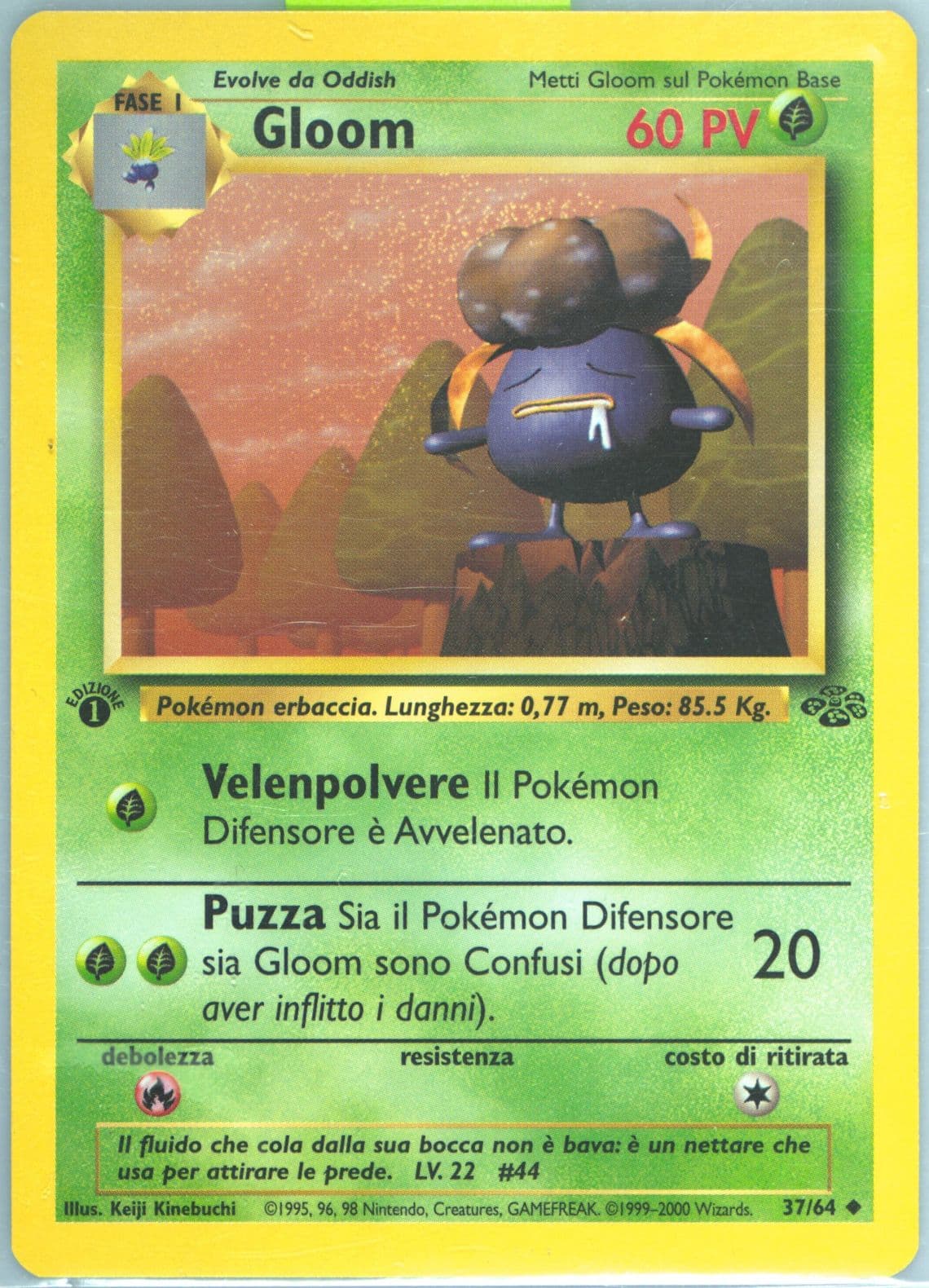Gloom 1st Edition (37) 2000 Pokemon Italian Jungle