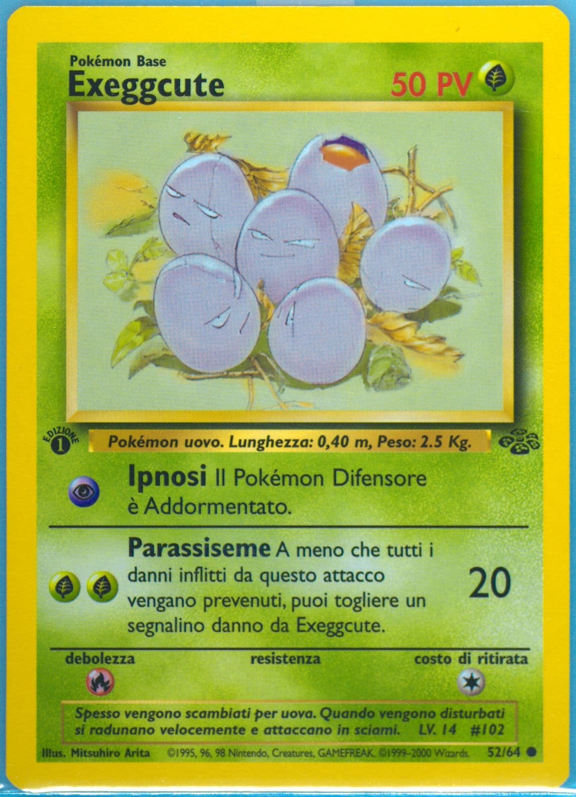Exeggcute 1st Edition (52) 2000 Pokemon Italian Jungle