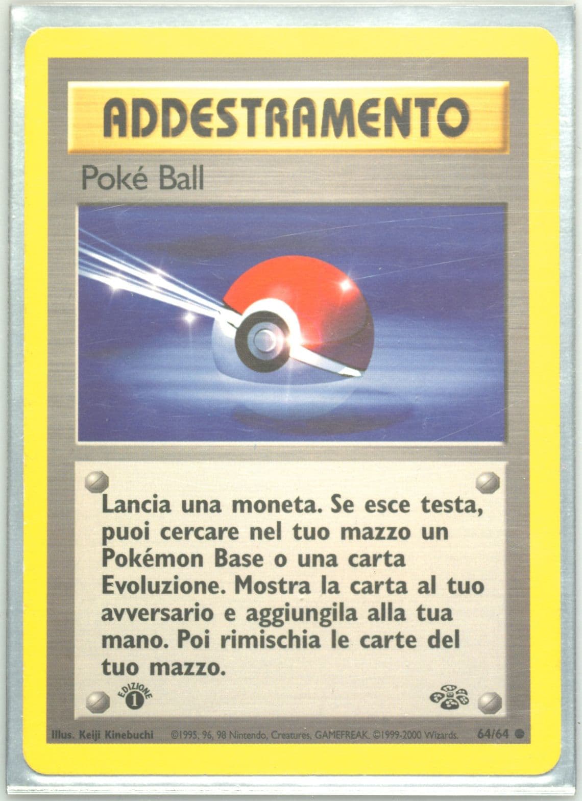 Poke Ball 1st Edition (64) 2000 Pokemon Italian Jungle
