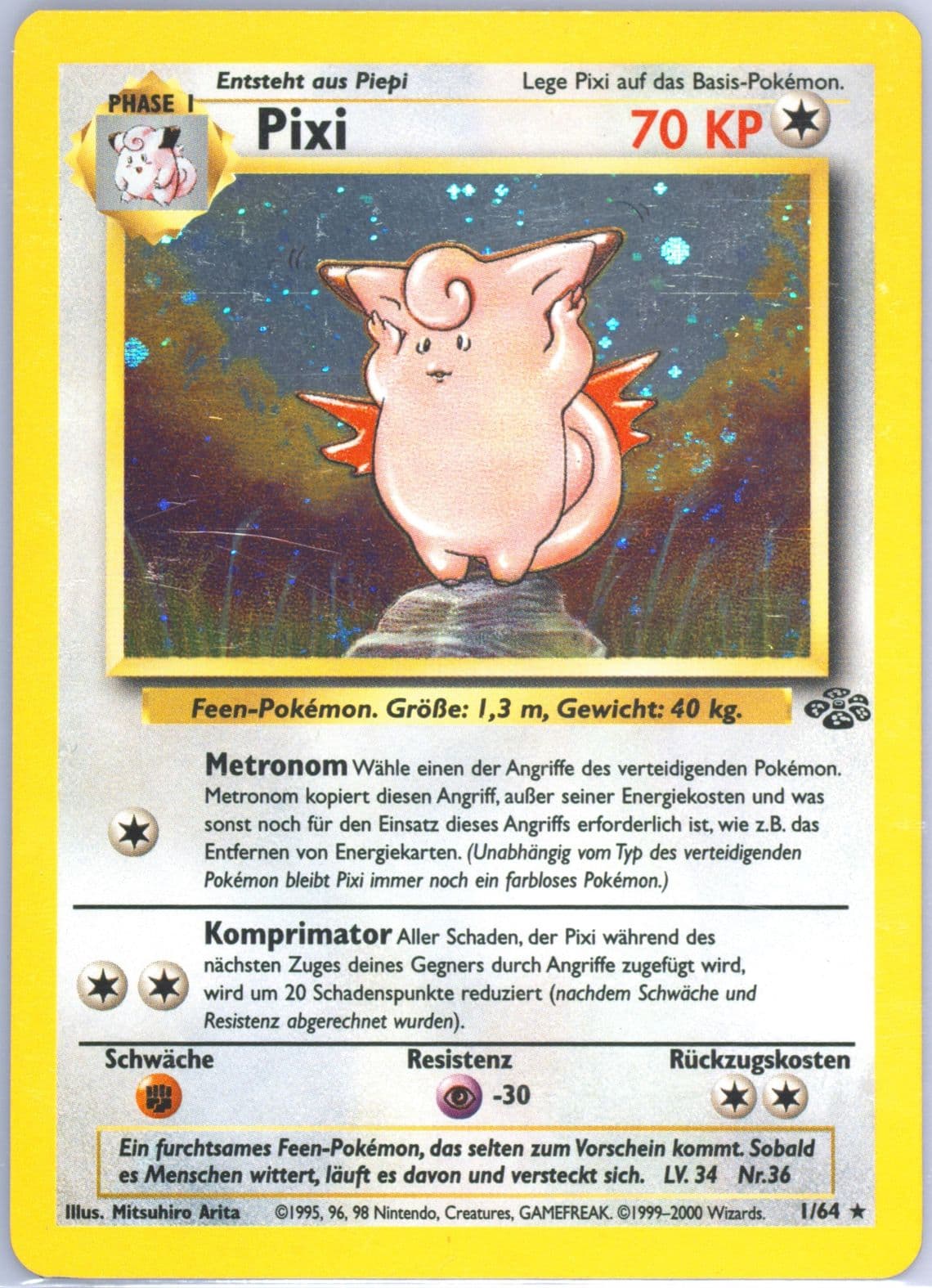 Pixi-Holo (1) 2000 Pokemon German Jungle