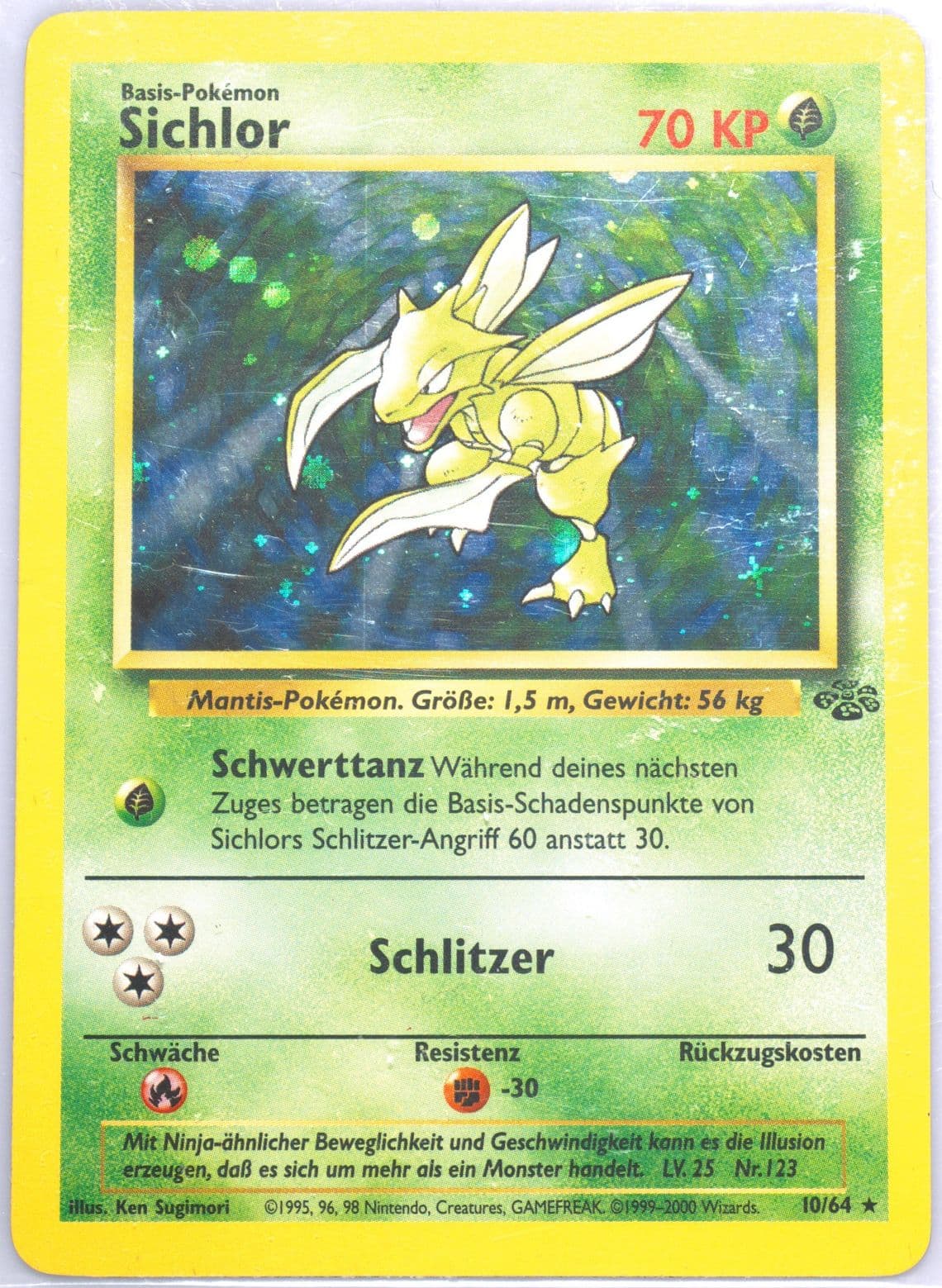Sichlor-Holo (10) 2000 Pokemon German Jungle