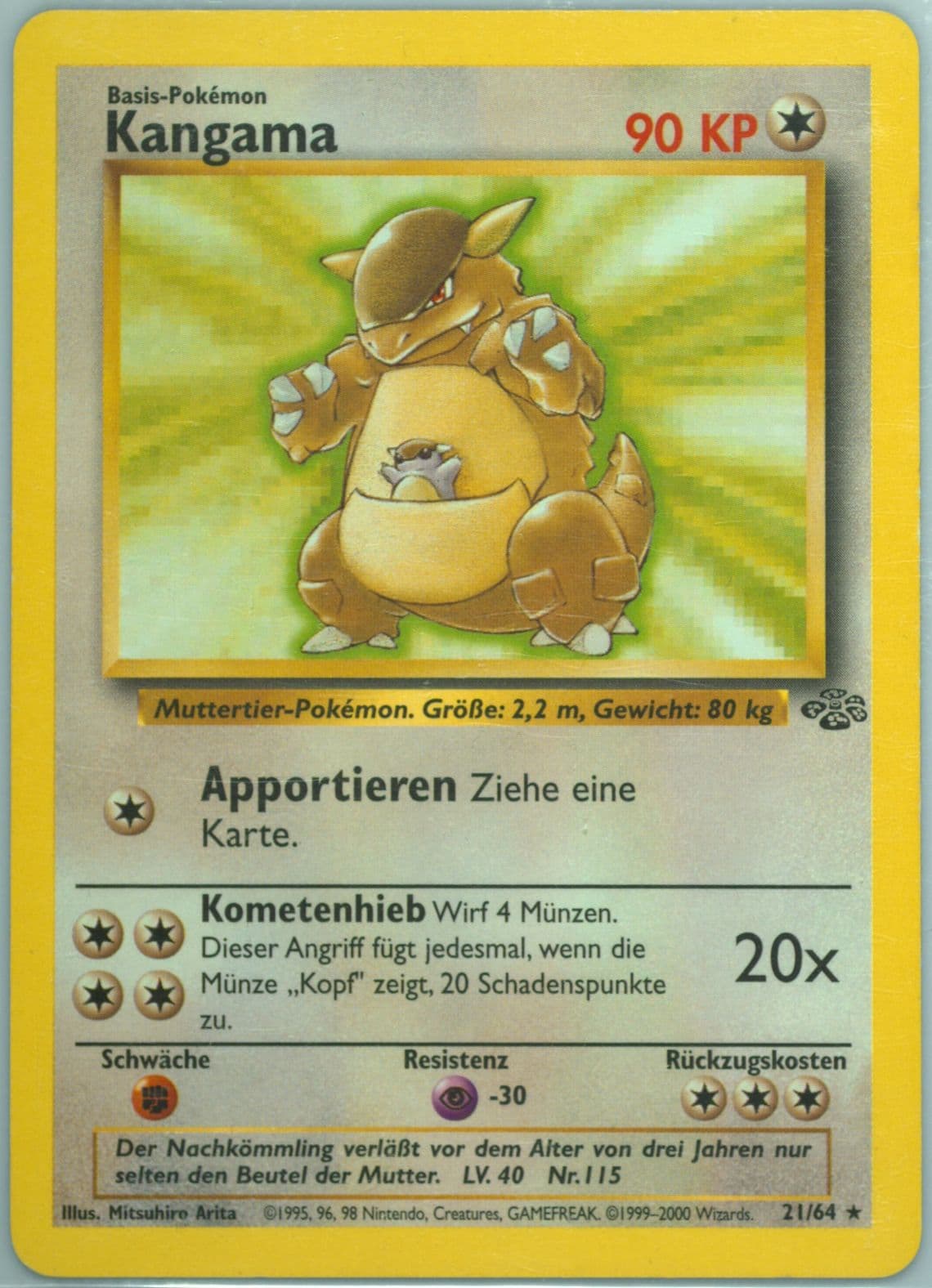 Kangama (21) 2000 Pokemon German Jungle