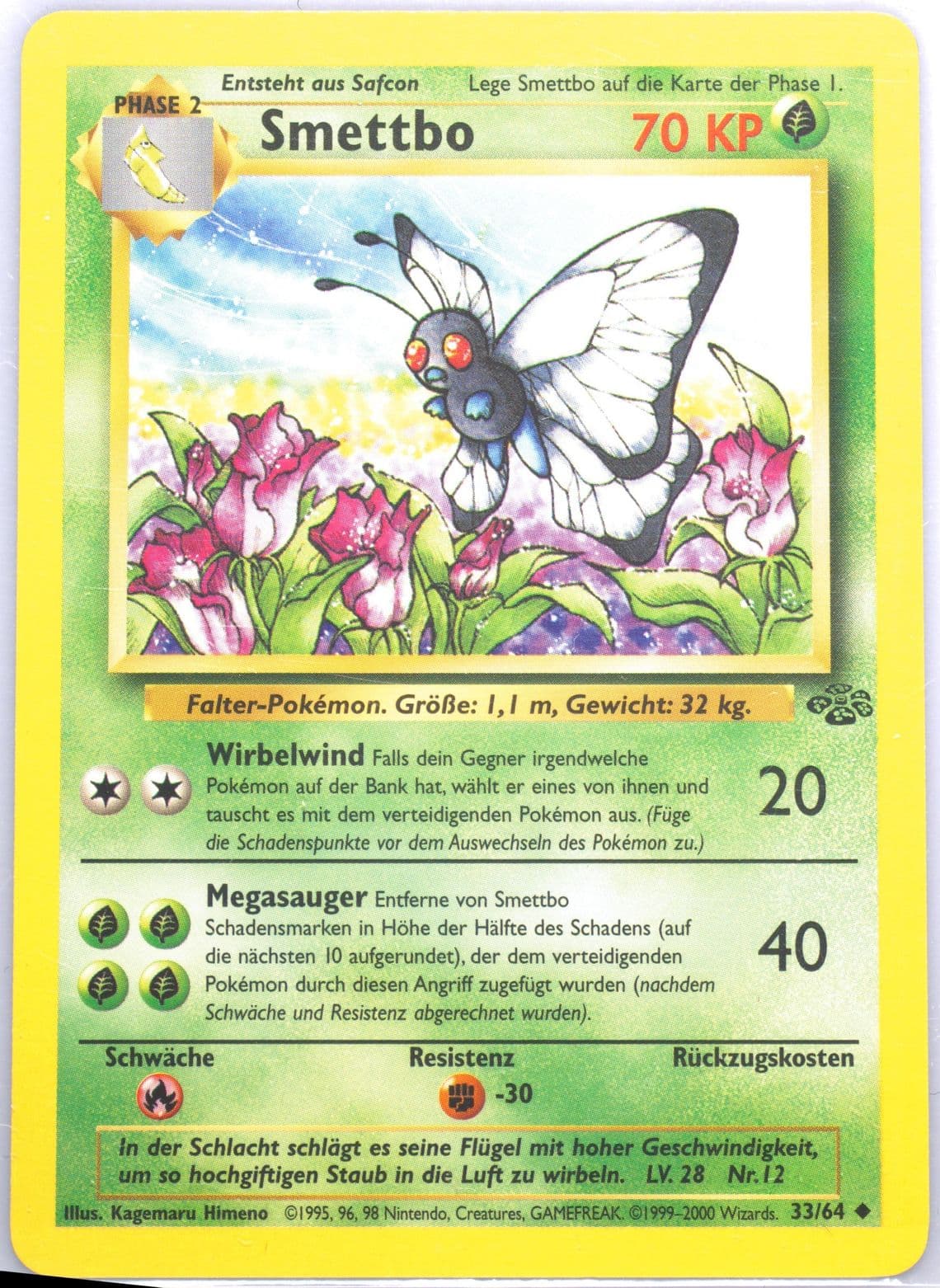 Smettbo (33) 2000 Pokemon German Jungle