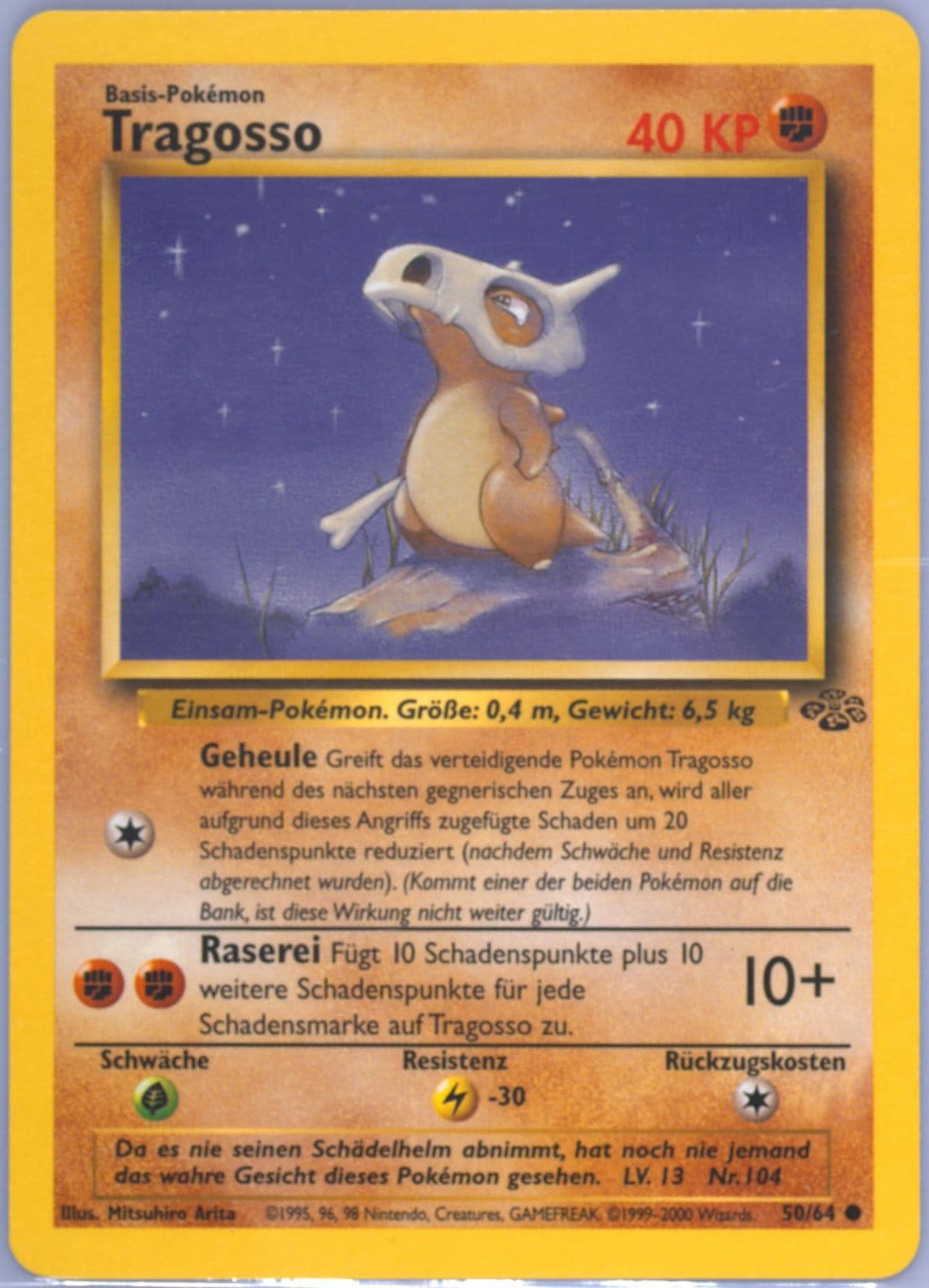 Tragosso (50) 2000 Pokemon German Jungle