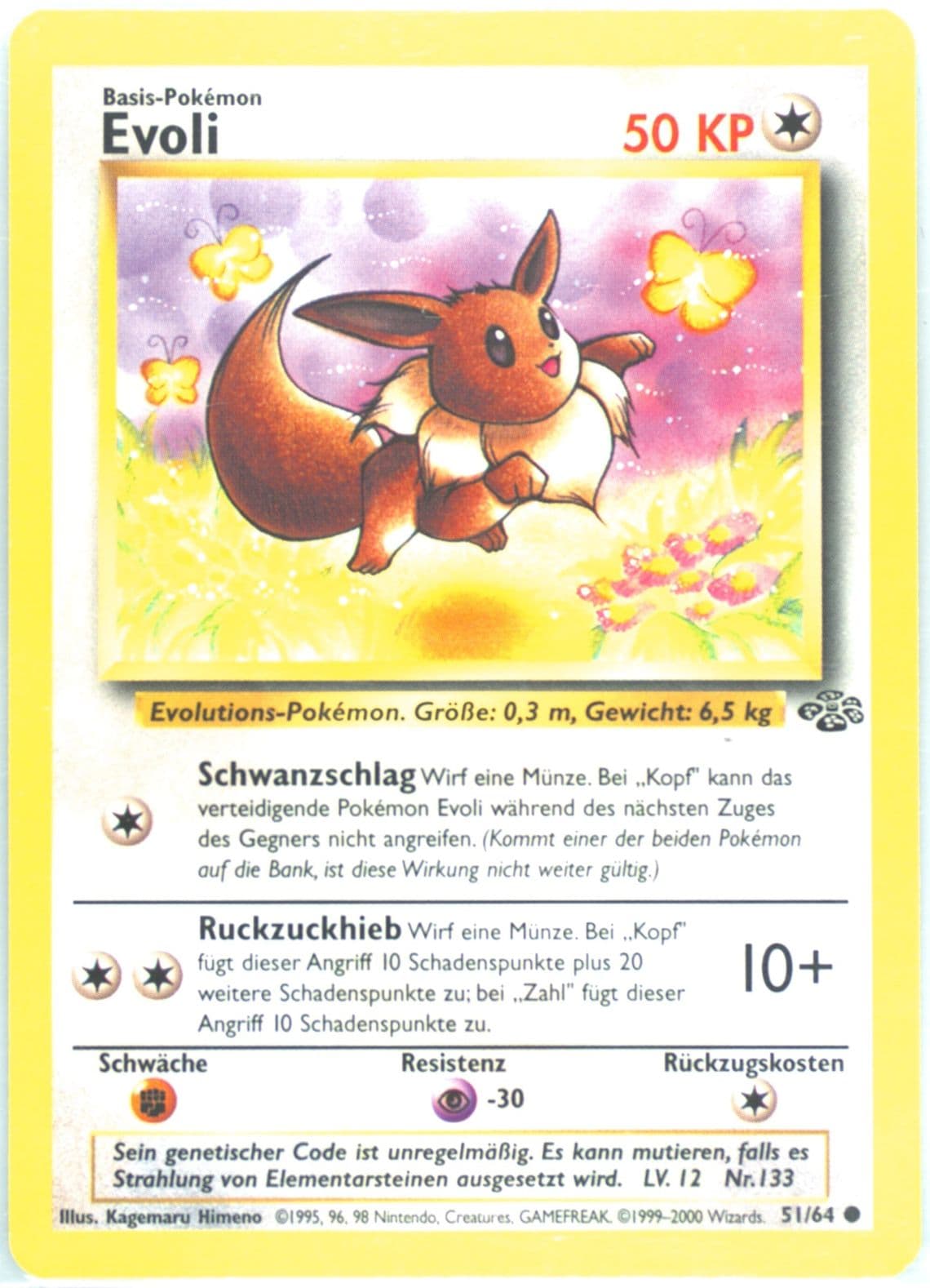 Evoli (51) 2000 Pokemon German Jungle