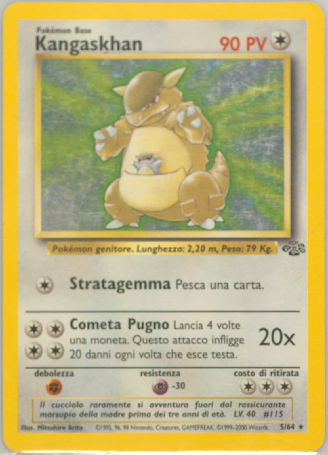 Kangaskhan-Holo (5) 2000 Pokemon Italian Jungle