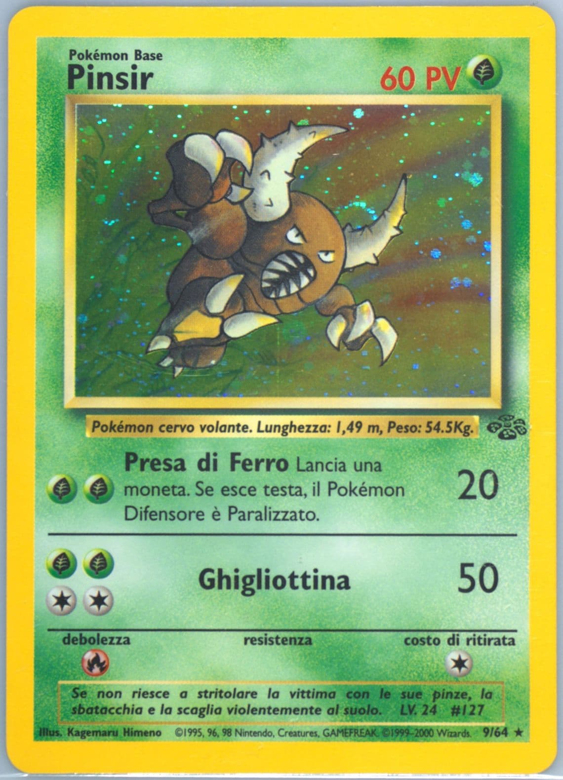 Pinsir-Holo (9) 2000 Pokemon Italian Jungle