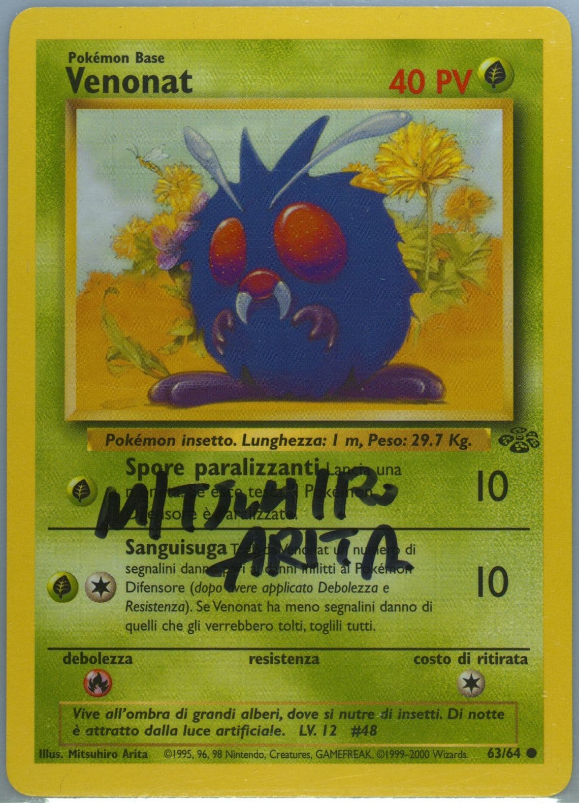 Venonat (63) 2000 Pokemon Italian Jungle