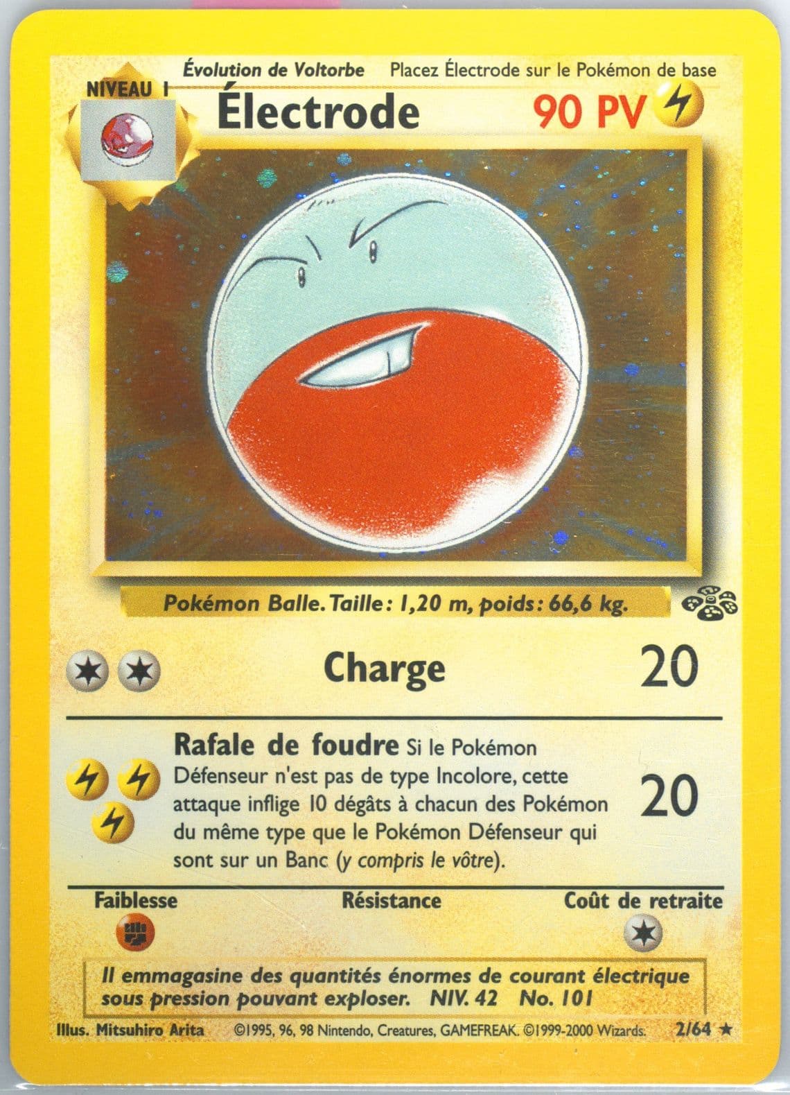Electrode-Holo (2) 2000 Pokemon French Jungle